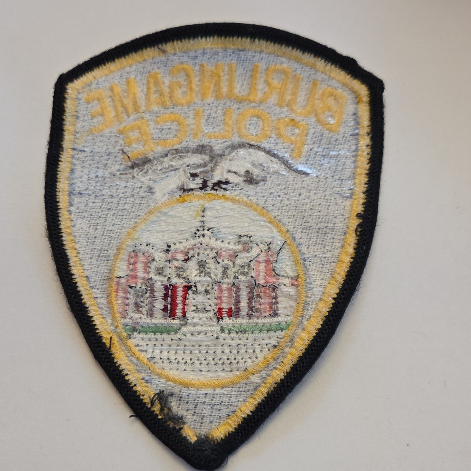 Burlingame Police California Single Patch Collectible Police Patch