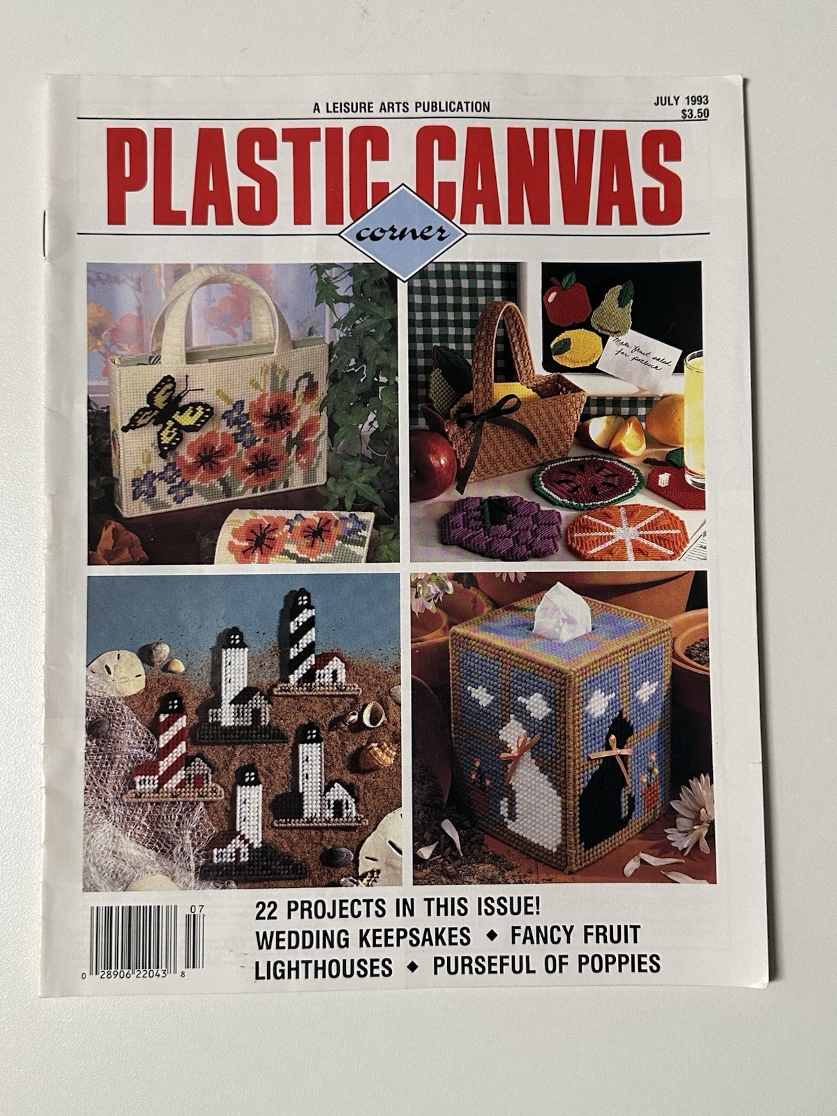 Plastic Canvas Magazine Lot of 5 Craft Pattern Needlepoint Projects