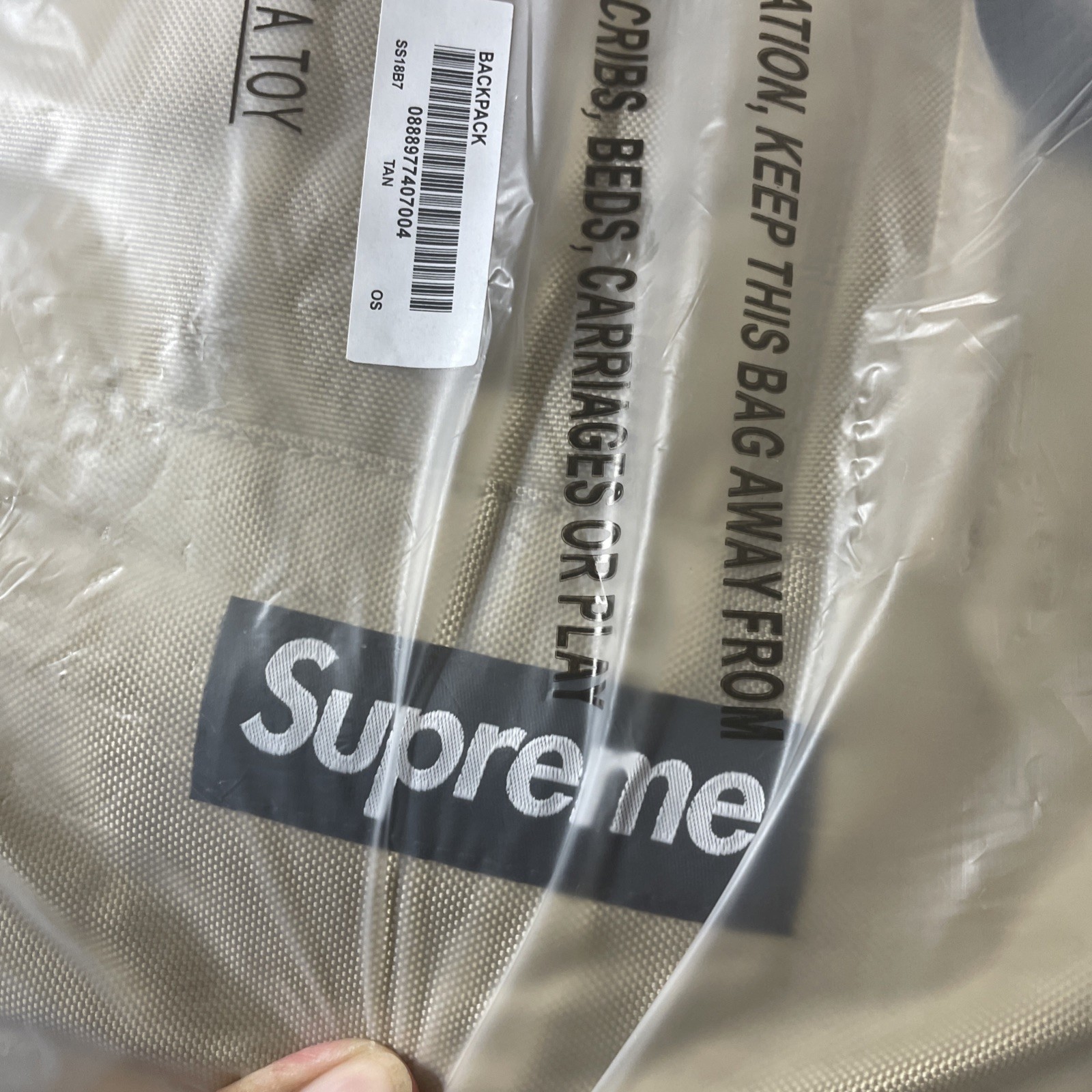 Supreme Cordura Backpack Tan SS18 (New)