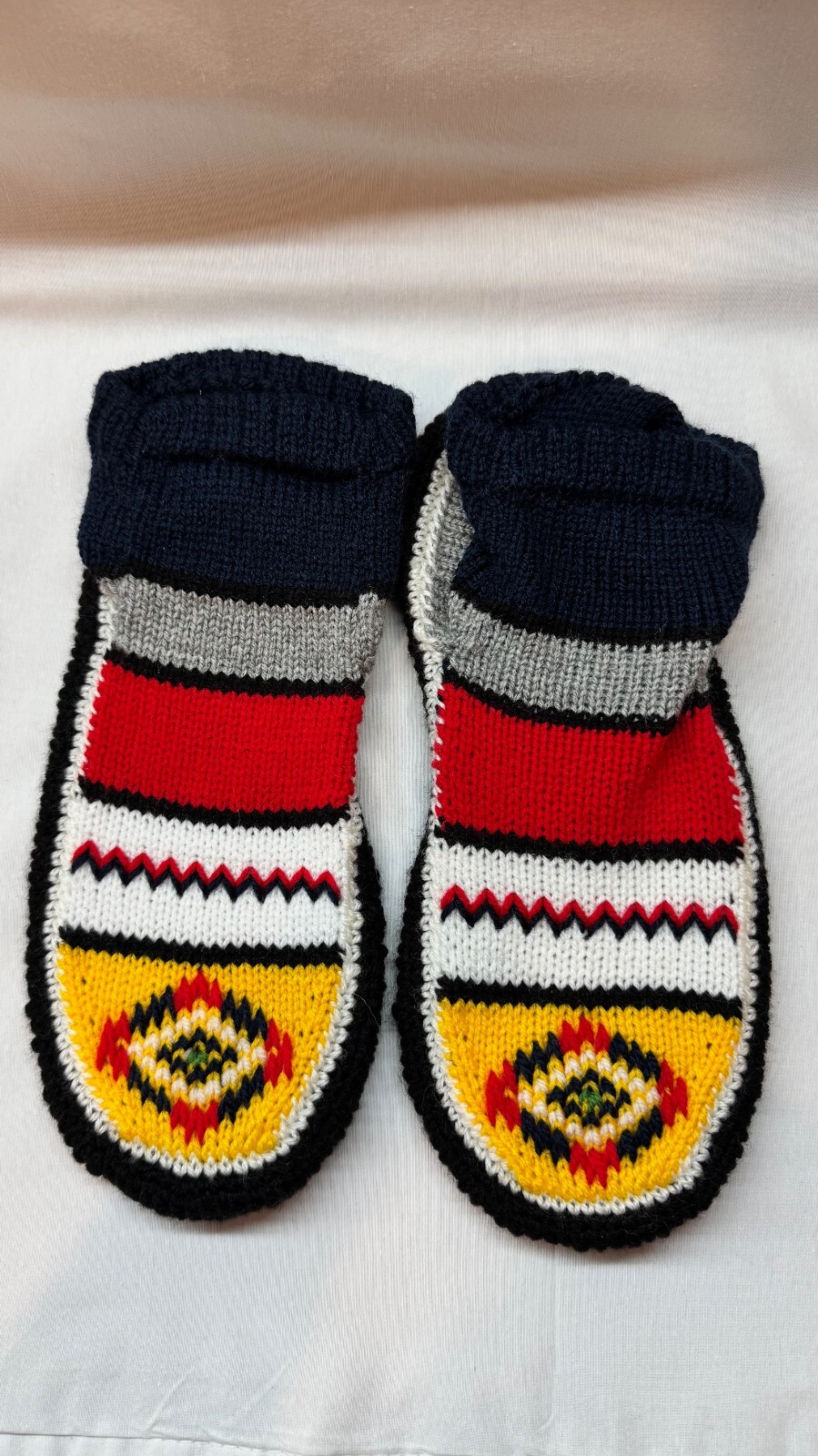 Handmade Armenian Traditional Wool Knitted Slippers (Warm House Socks)All Sizes