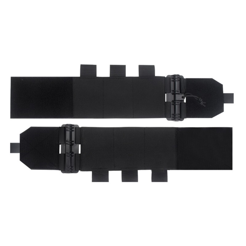 Tactical Quick Release Vest with Elastic Belt & Buckle - Outdoor Gear（Black)