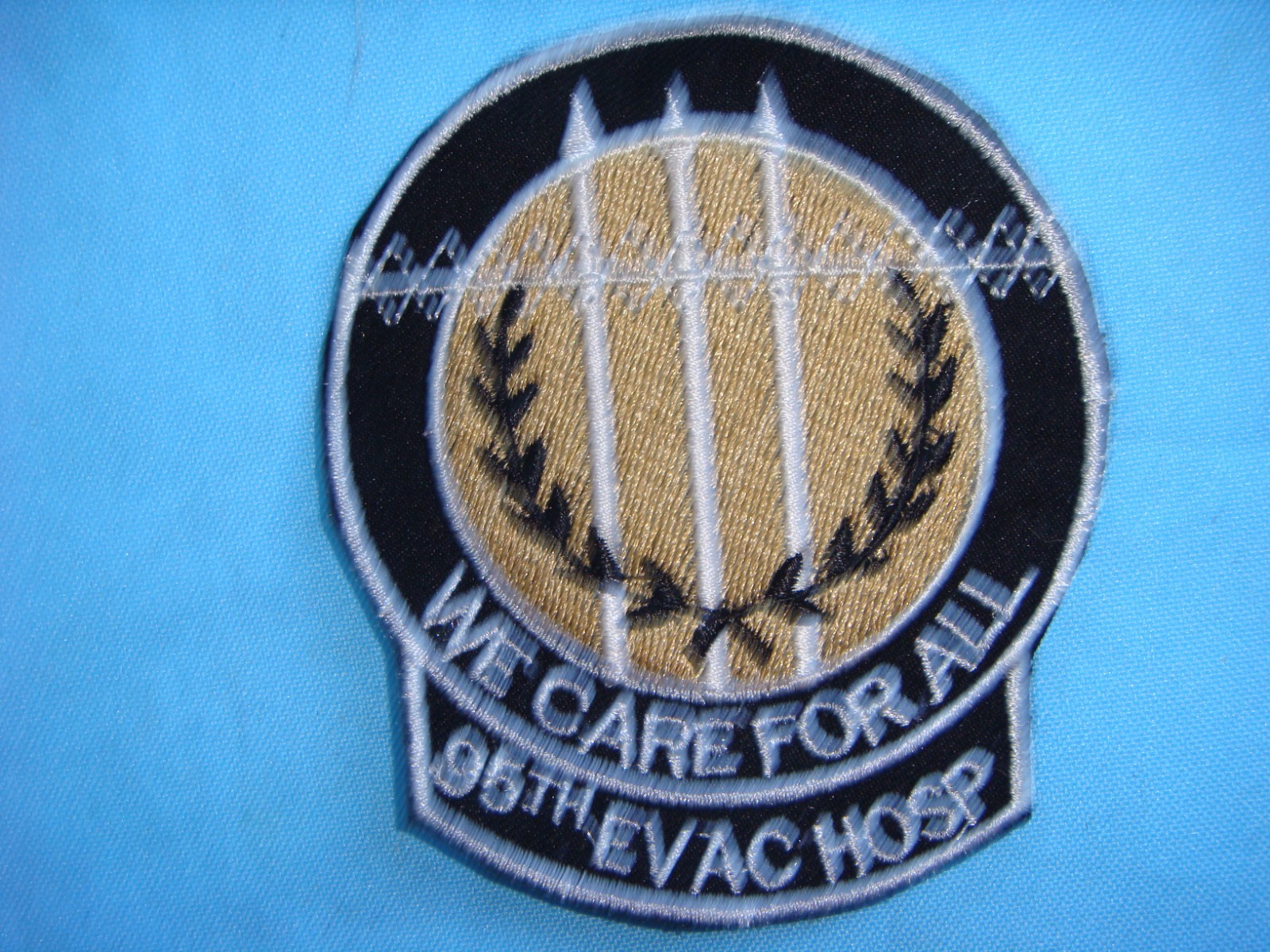 VIETNAM WAR  PATCH, US  95th EVACUATION HOSPITAL "WE CARE FOR ALL"