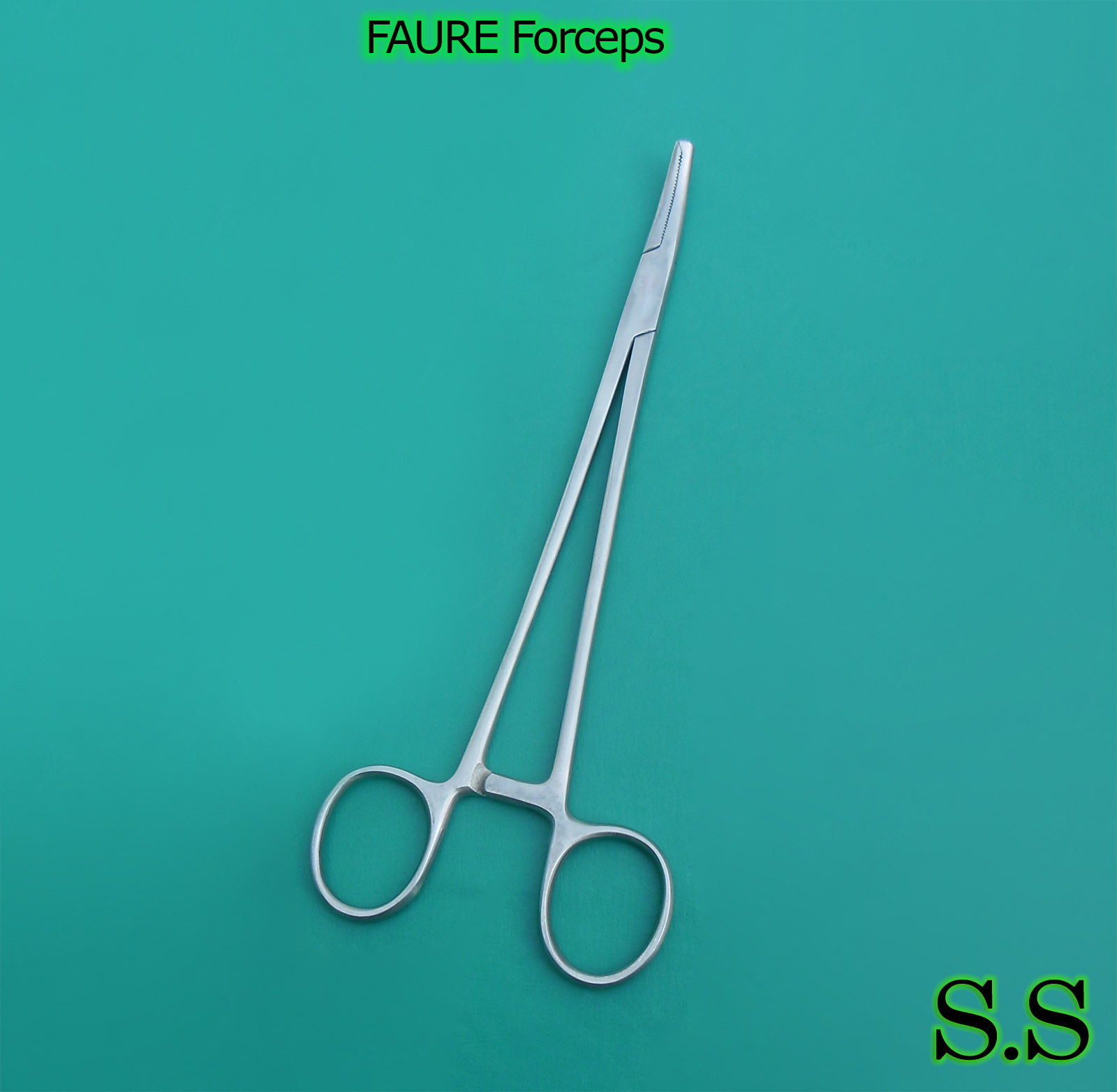 FAURE FORCEPS 1X2TH CURVED 8.5"