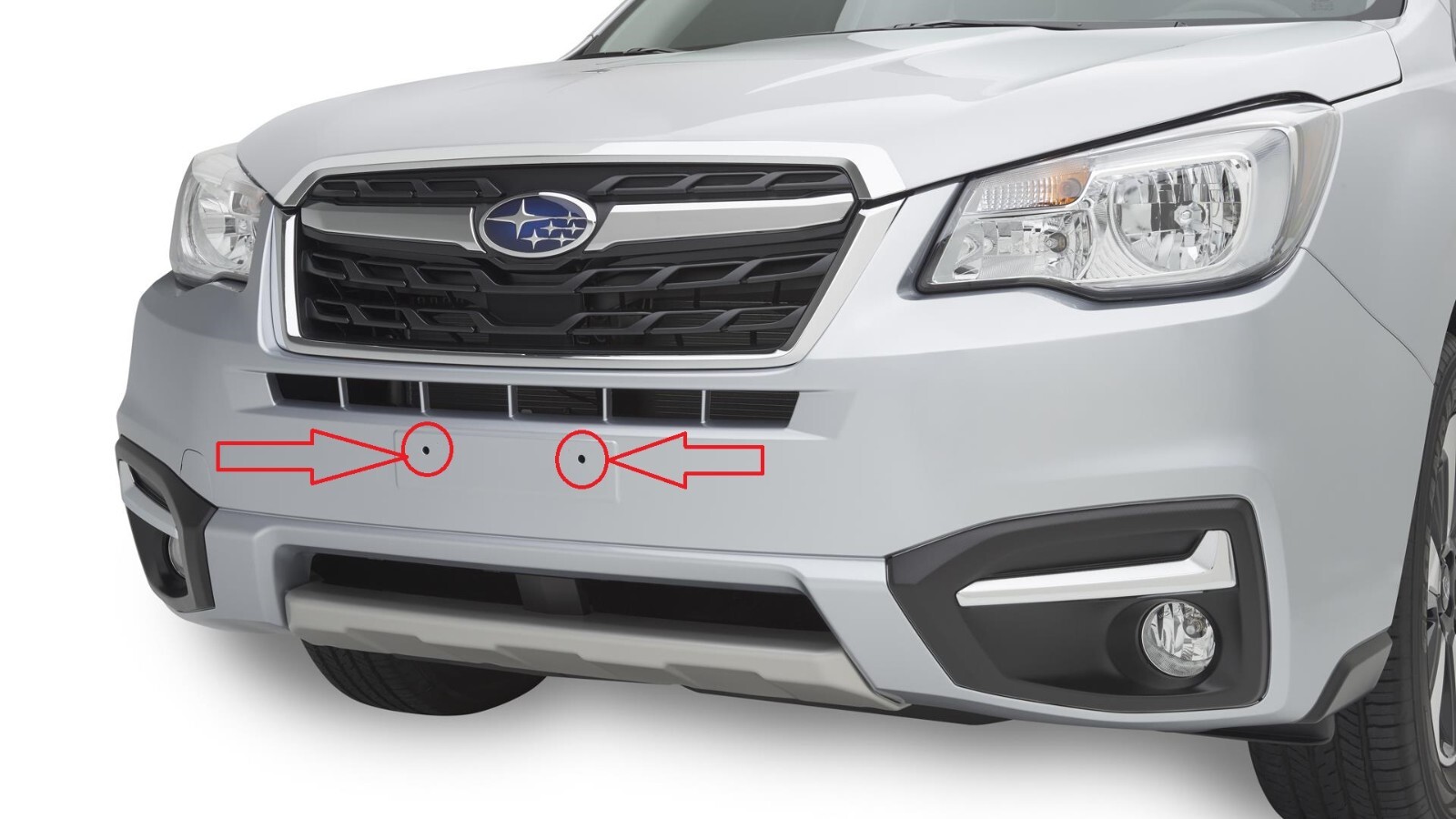 (x2) Plastic Toggle Hardware Kit for Front License Plate Bracket for Subaru New