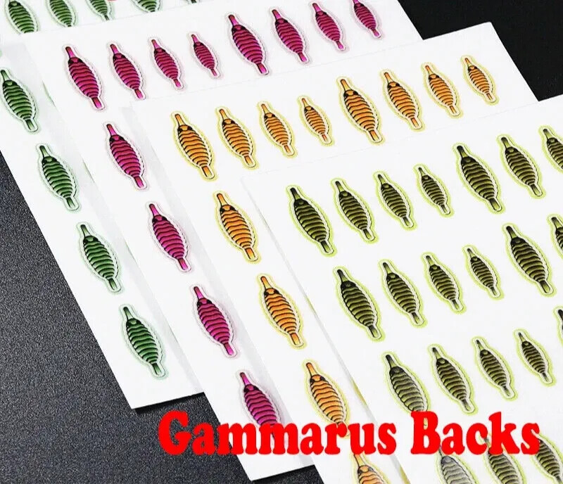 160pcs Fly Tying Scud Gammarus Backs Set 4 Sizes Assorted Realistic Shrimp Backs