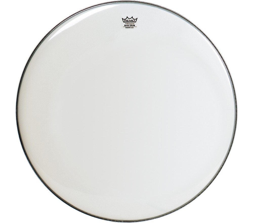Remo Smooth White Ambassador Bass Drumhead 26 in.