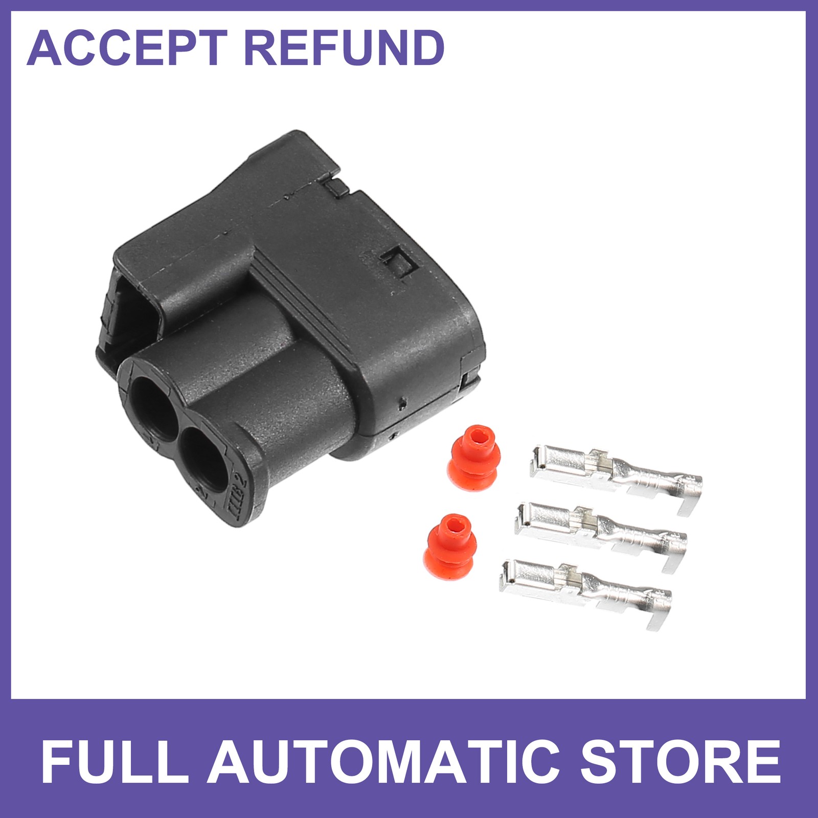 Piece of 1 2 Pin No.9098011246 Ignition Coil Connector Plug Kit Fit for Toyota
