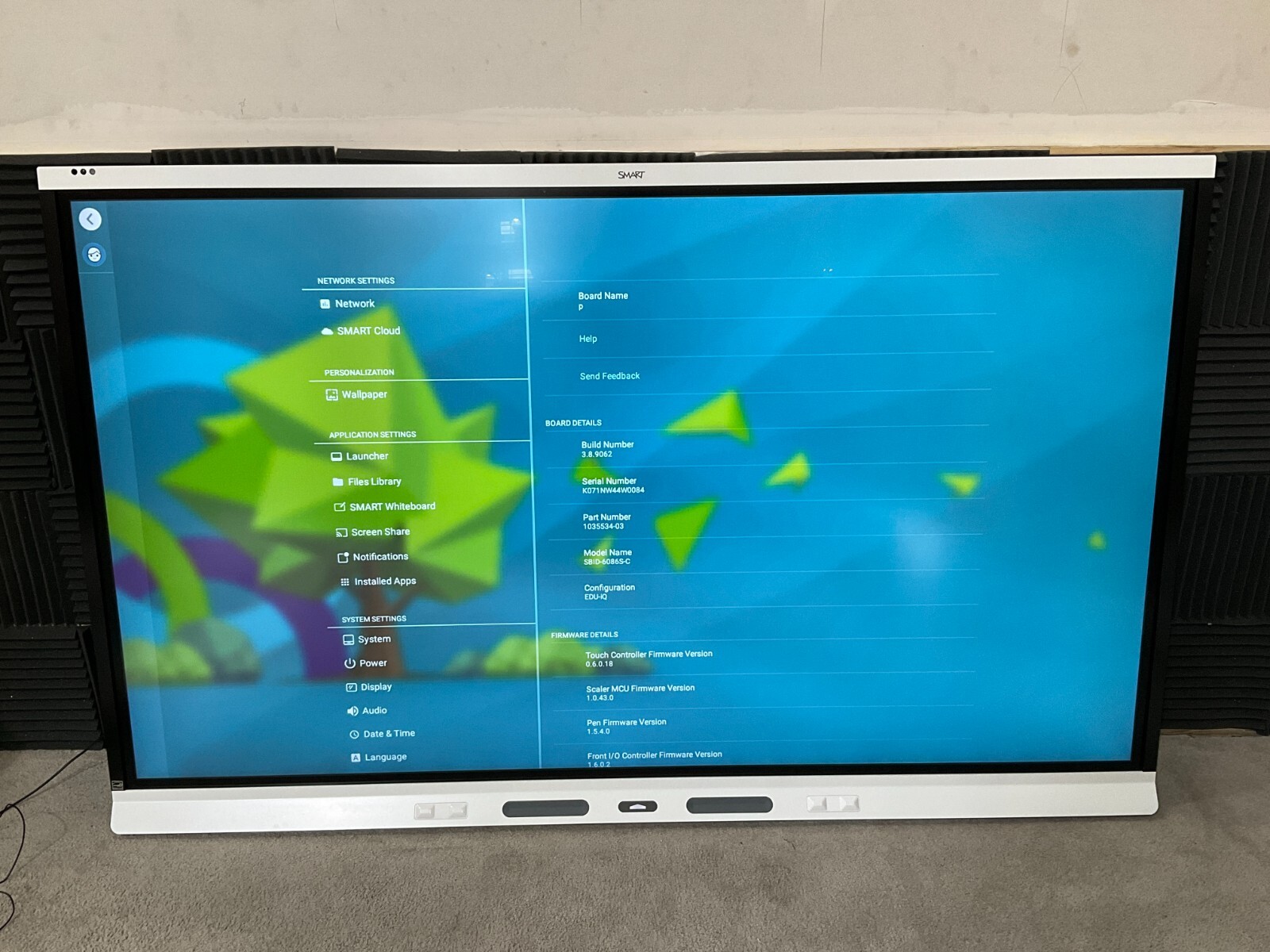 New Smart Technologies Board 6086S Pro 86 Interactive Display 4K SBID-6086S-P **