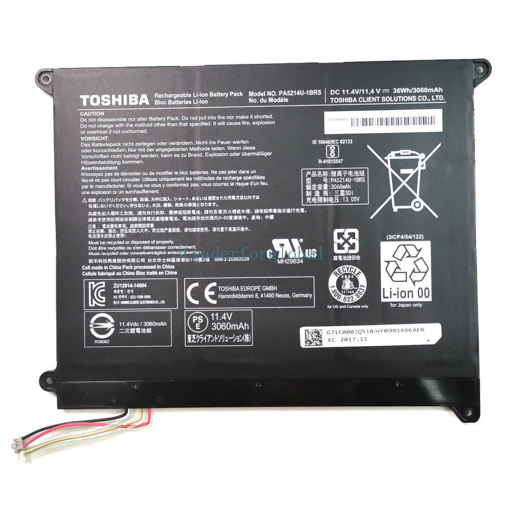 USA NEW PA5214U-1BRS 36W Batttery For Toshiba Portege WT20-B Z20T-B G71C000JQ110
