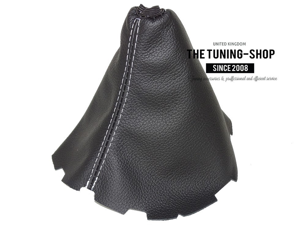 Shift Boot For Toyota Auris 2007-2011 Leather White Stitching