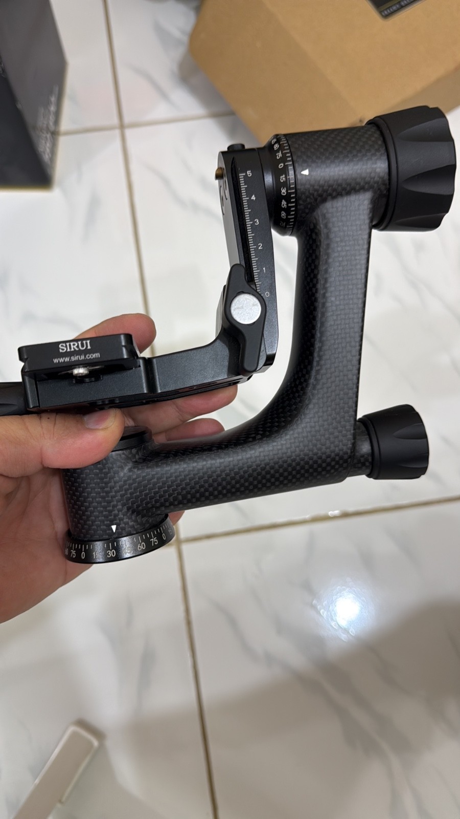 gimbal tripod head carbon fiber