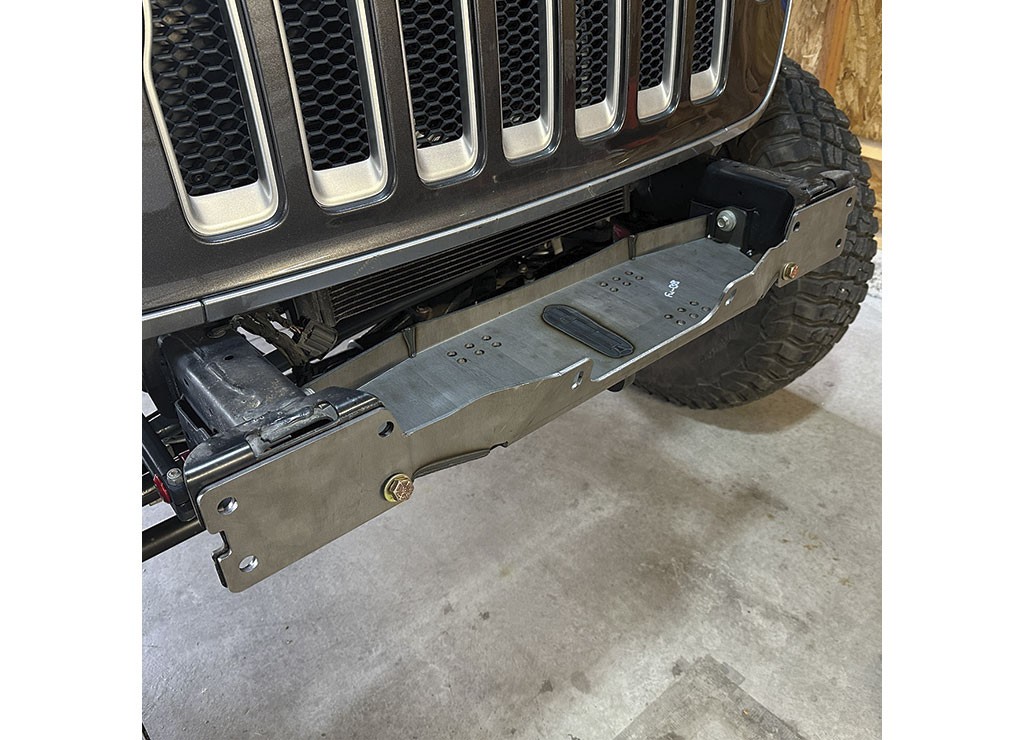 Savvy Offroad For 18-C JL/20-C JT Krawler Lite Winch Plate W/Recovery Point Raw