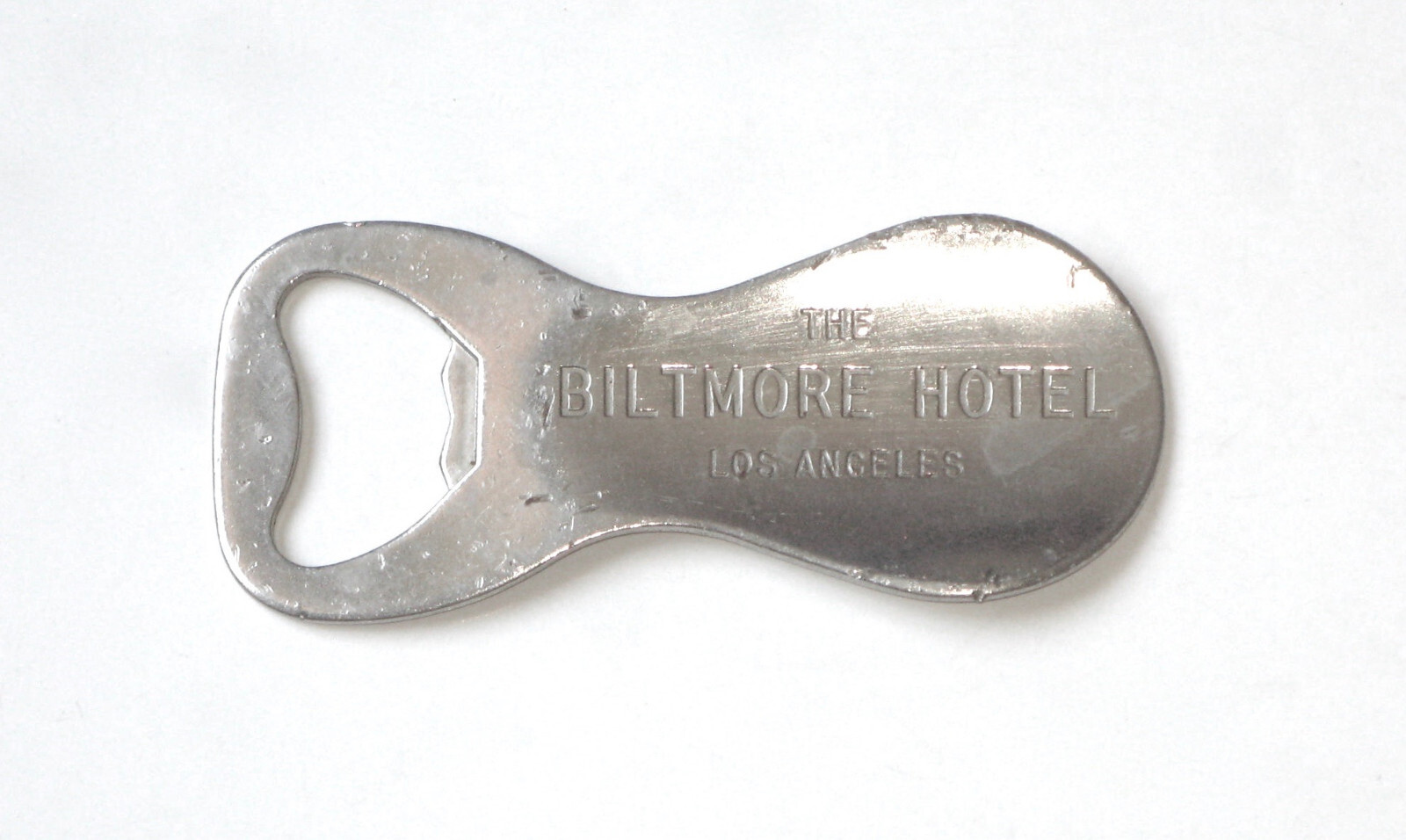 Vintage Biltmore Hotel Los Angeles Shoehorn Bottle Opener, 3 1/2” L