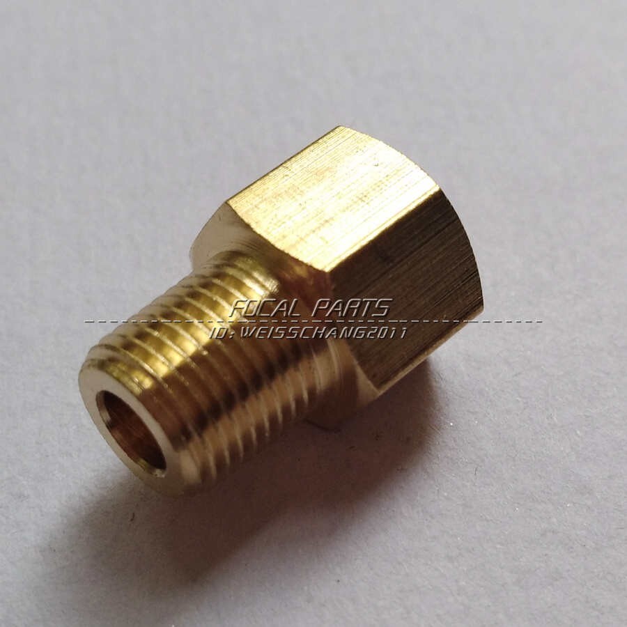 1/8" NPT Male to 1/8" BSPT BSP Female Gauge Sensor Adapter Reducer M692