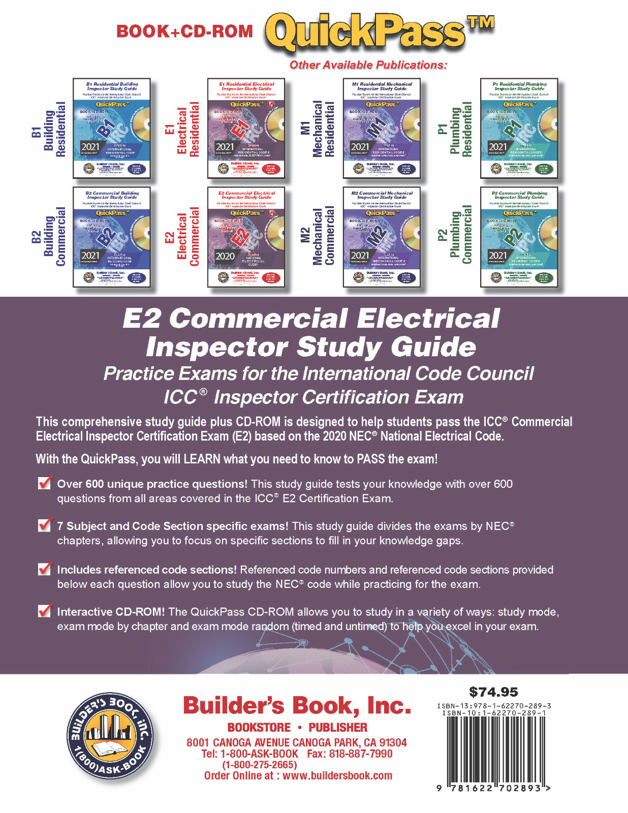E2 Commercial Electrical Inspector QuickPass Study Guide Based On 2020 NFPA 70