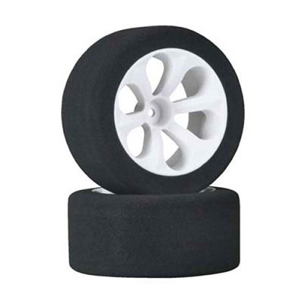 Jaco Prism 1/10 Mounted Truck Rear Foam Tires Pink (2) w/ 12mm Hex