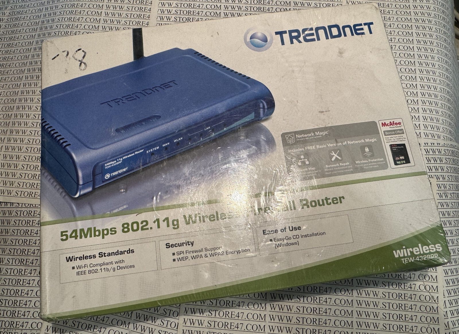 NEW TRENDNET 54Mbps 802.11g Wireless Firewall Broadband Router TEW-432BRP