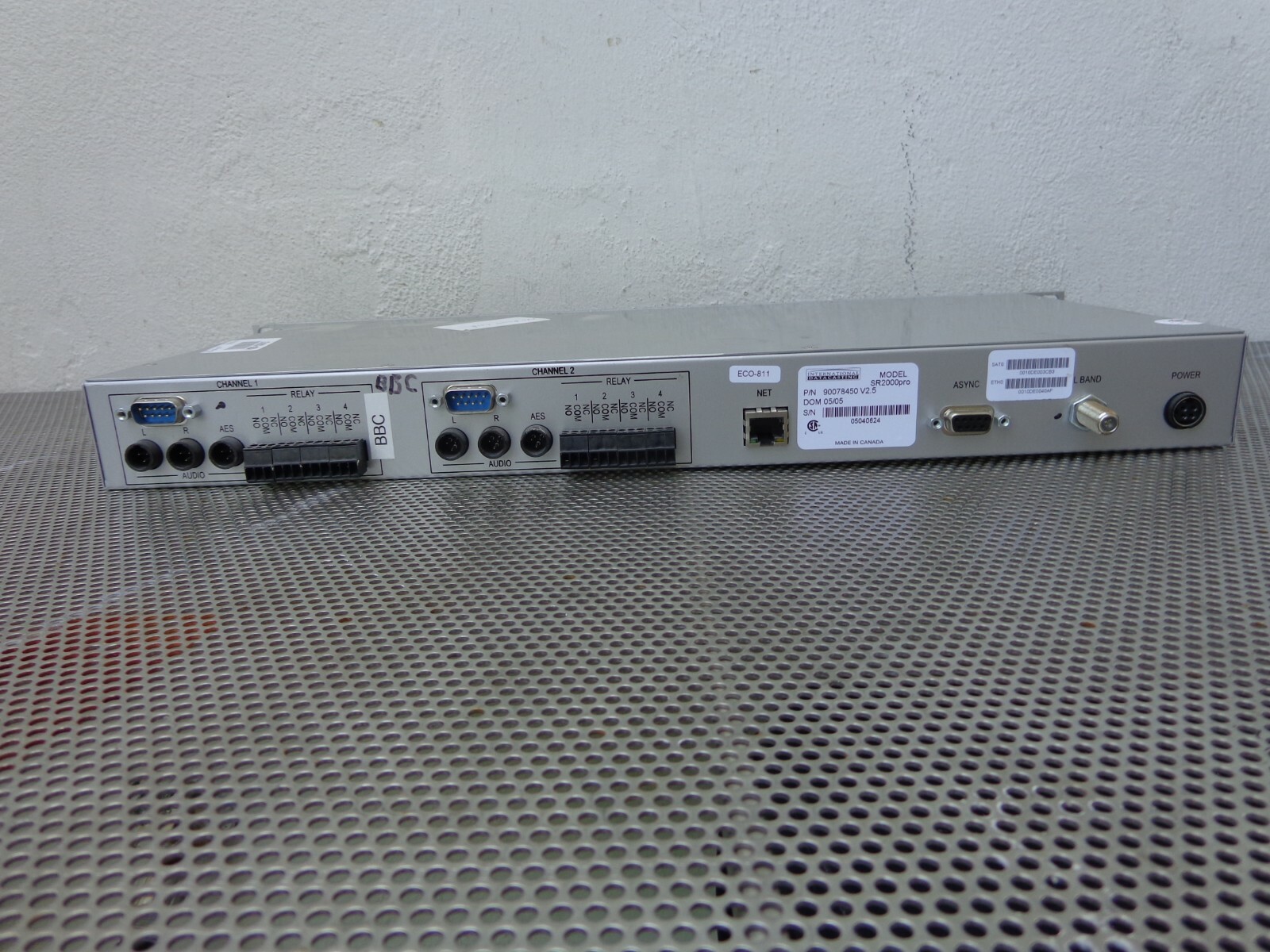 International Datacasting SR2000pro SuperFlex DVB Satellite Audio Appliance