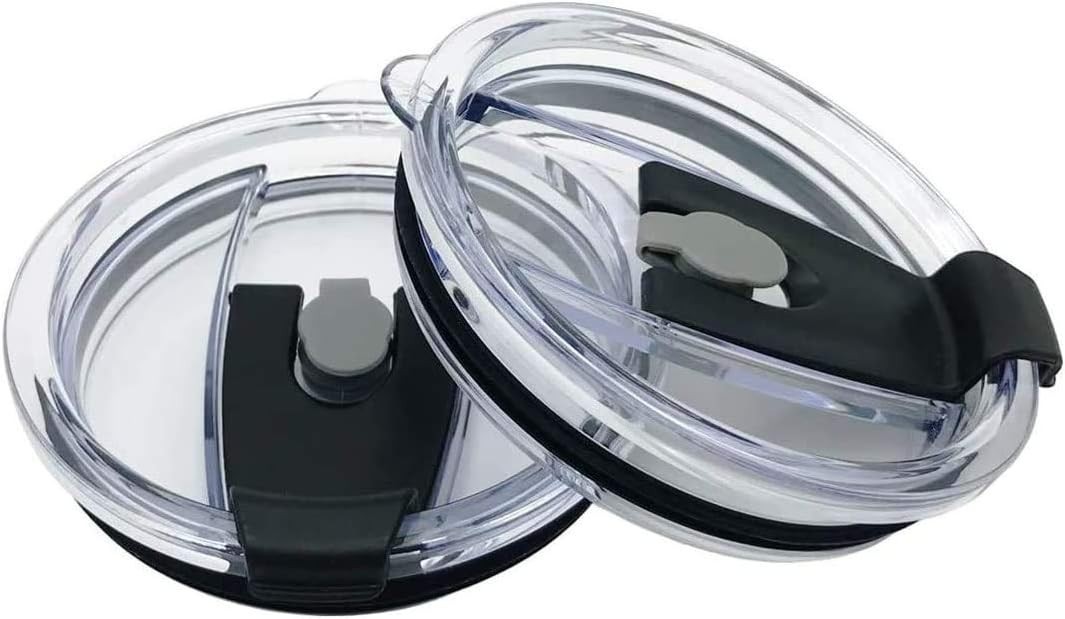 1 or 2 Replacement Flip Lids for Stainless Steel Insulated Tumbler Travel Mug