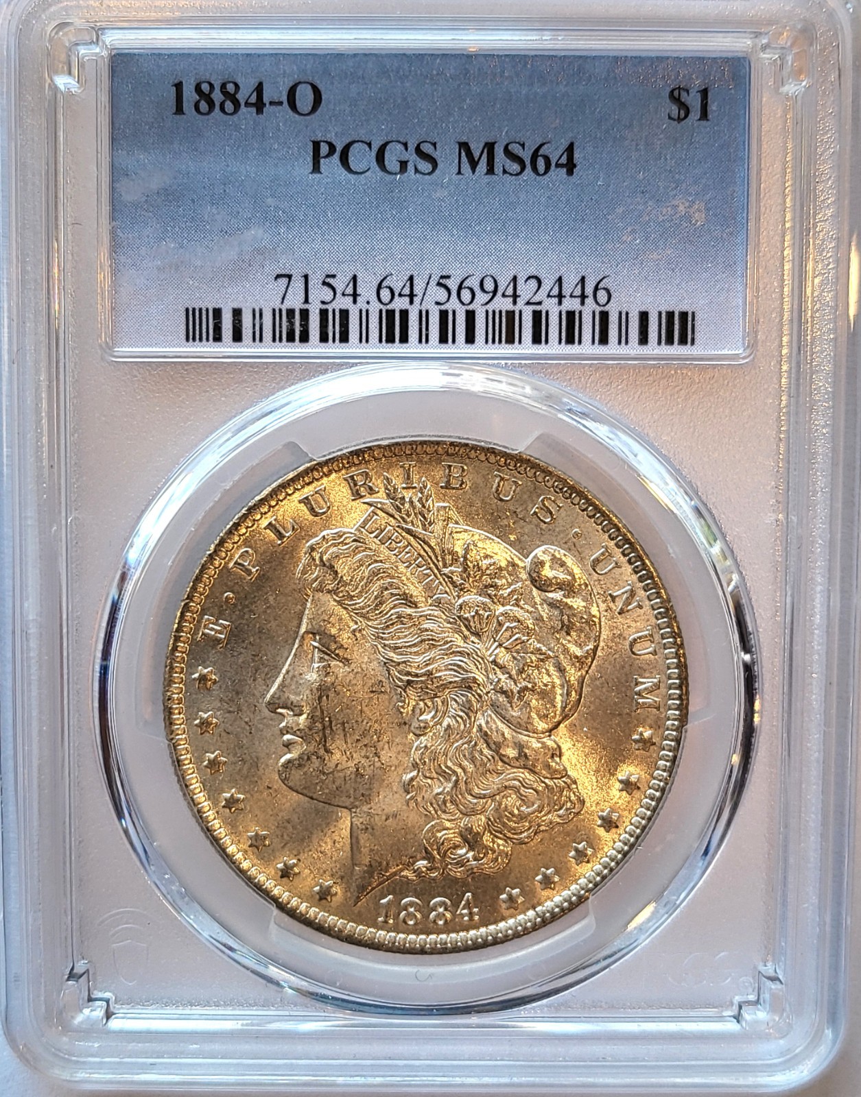 1884-O   PCGS MS-64   Lustrous   Morgan Silver Dollar   #255