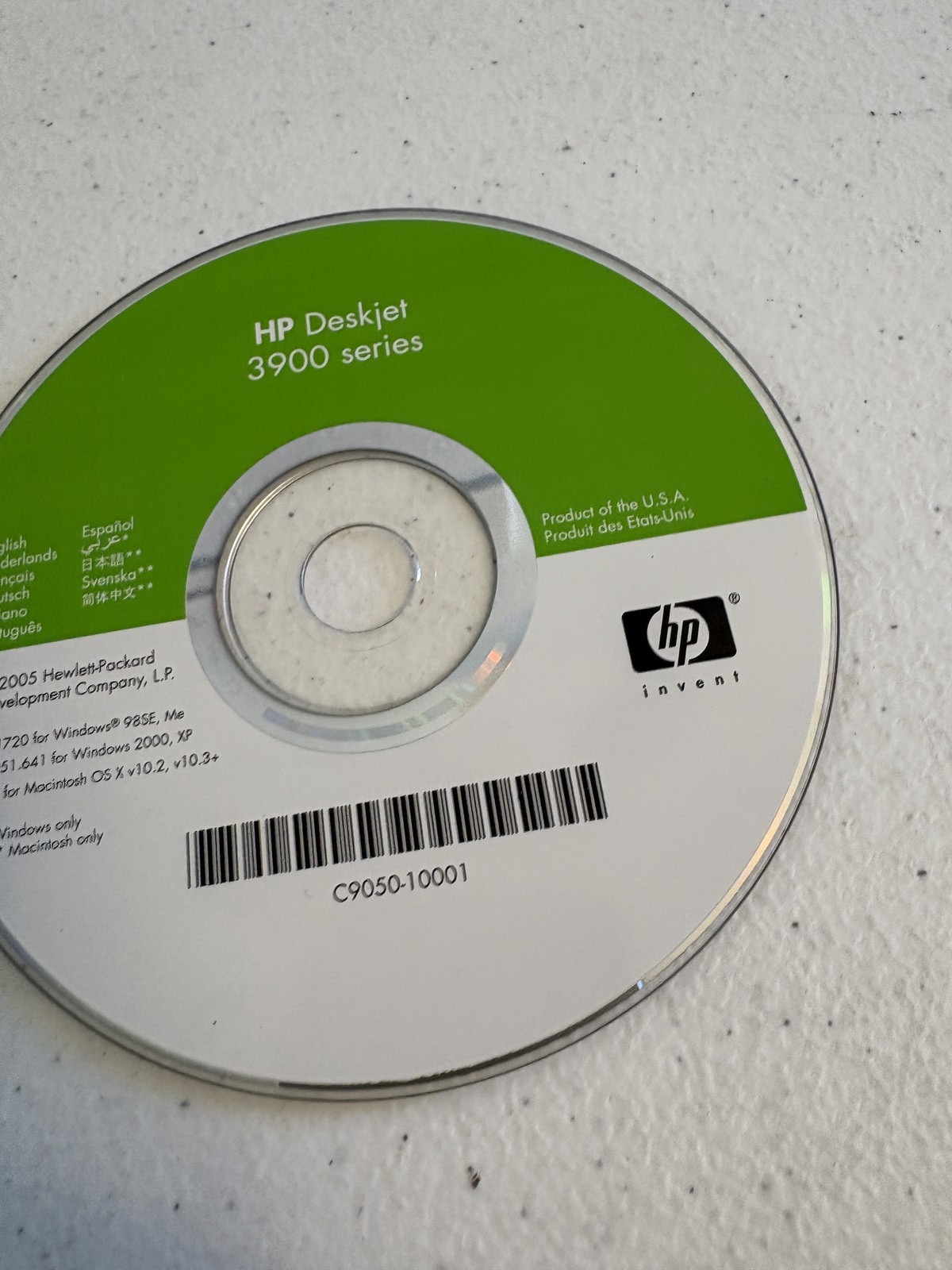 HP Deskjet 3900 Series Printer Driver Software CD Windows 98SE ME 2000 XP Mac OS