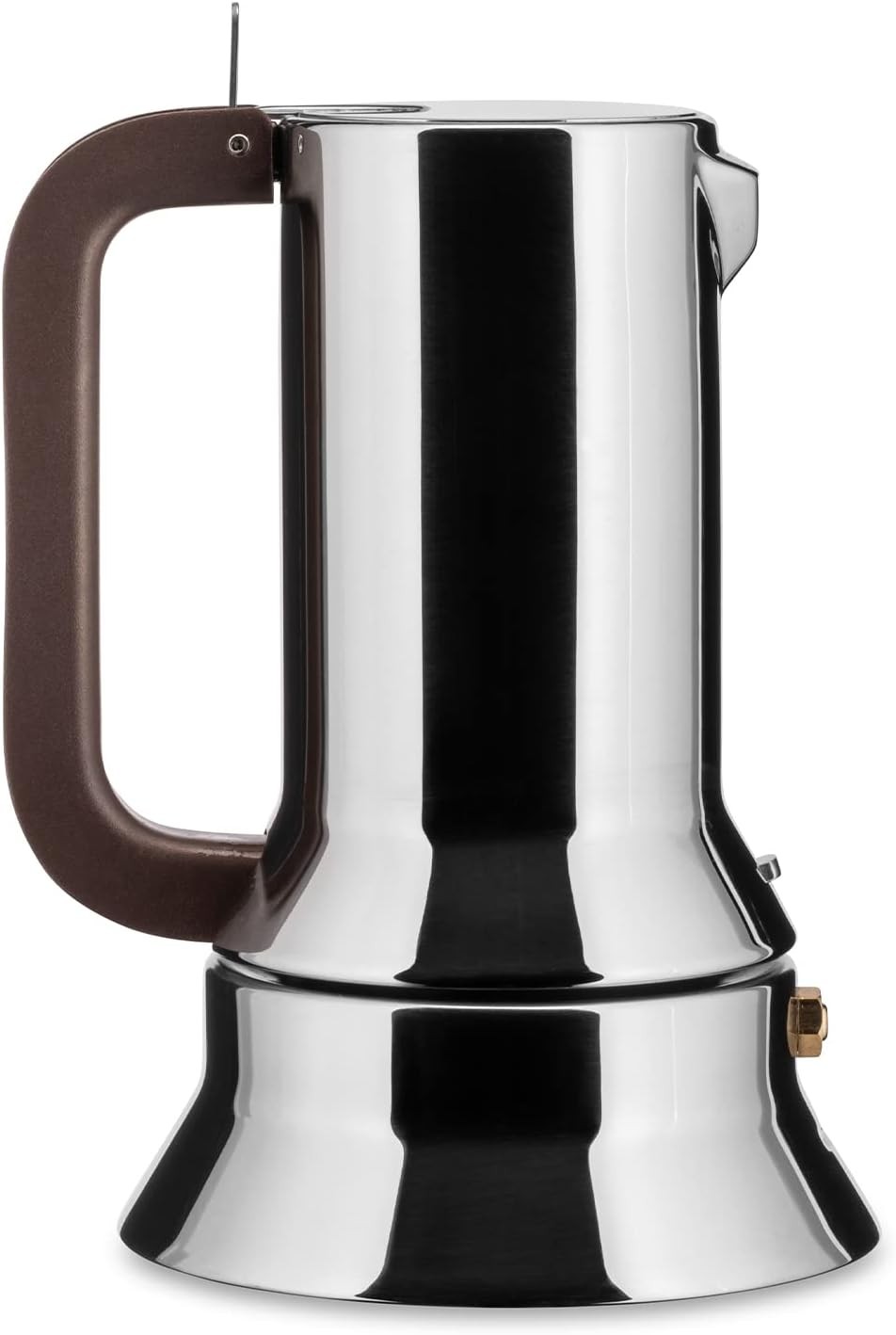 Alessi 9090 3 Cup Espresso Stovetop Moka Pot Stainless Steel Coffee Maker