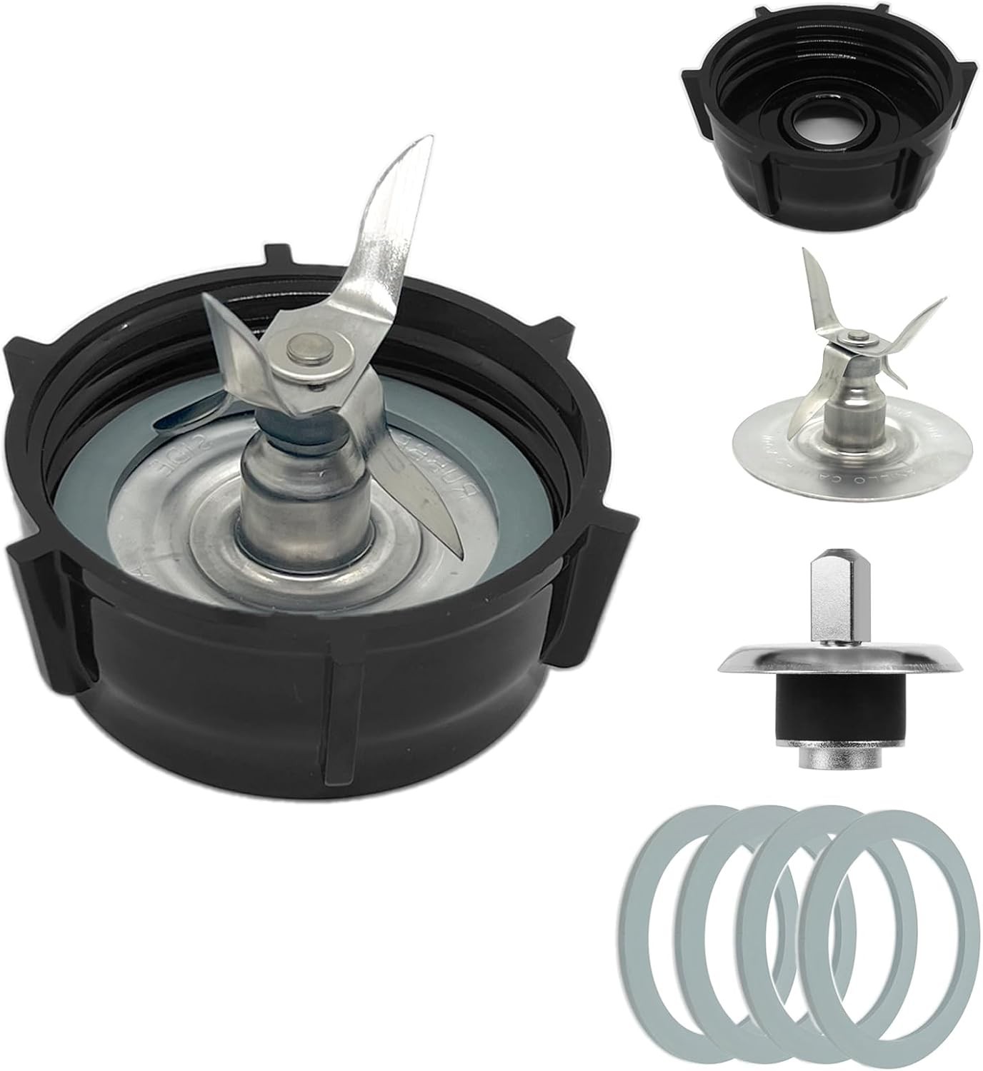 for Oster Blender Replacement Parts Ice Blade with Jar Base Cap and...