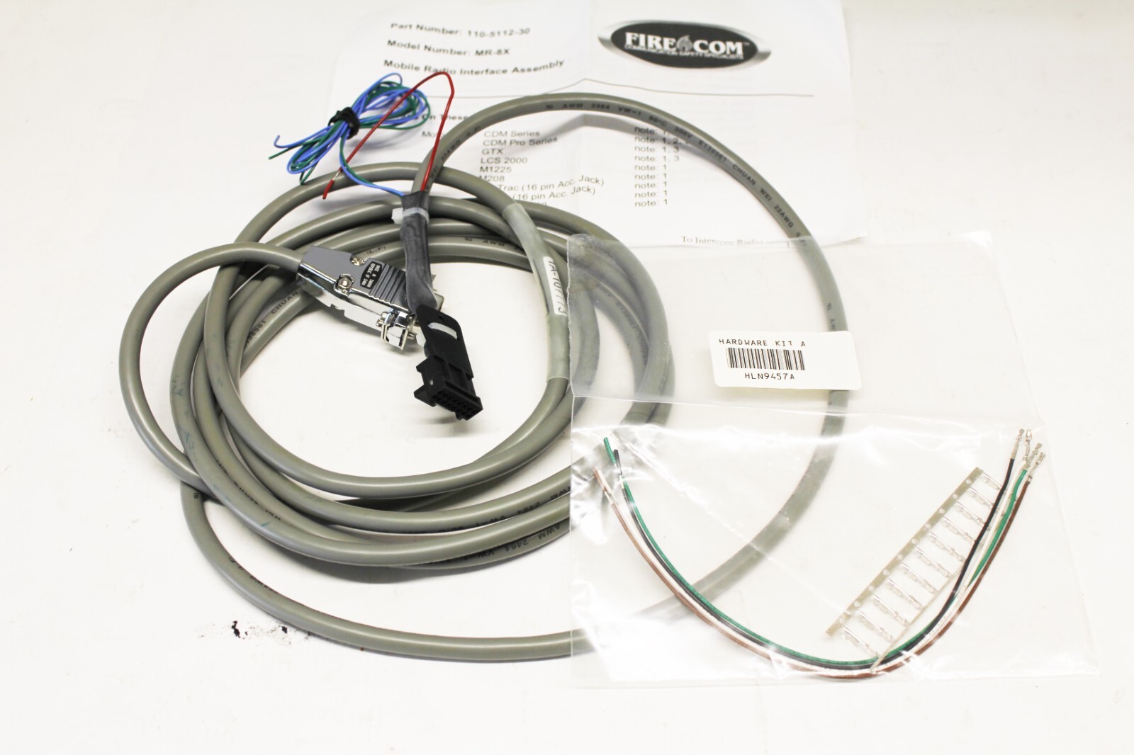 FIRE COM MOBIL RADIO INTERFACE ASSEMBLY MR-8X 110-5112-30