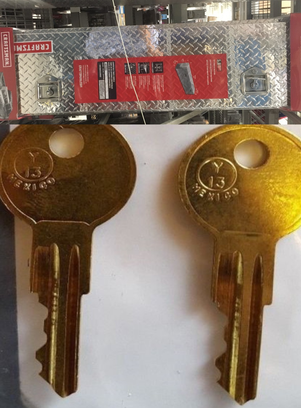 2 Key Craftsman Tool Box Key Codes CH501 to CH520 Chest Pick Up Truck Lowe's
