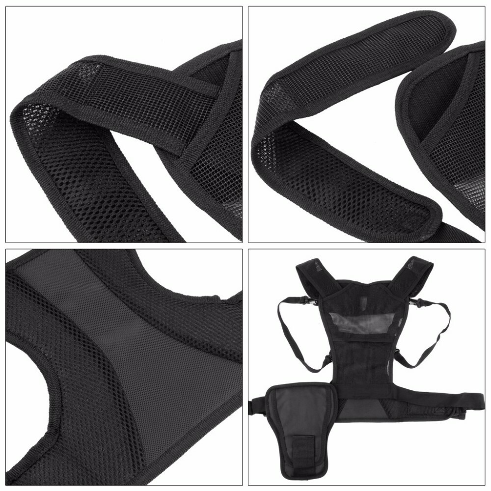 Multi Camera Carrier Harness Holster Dual Shoulder Strap Belt Holder Bracket