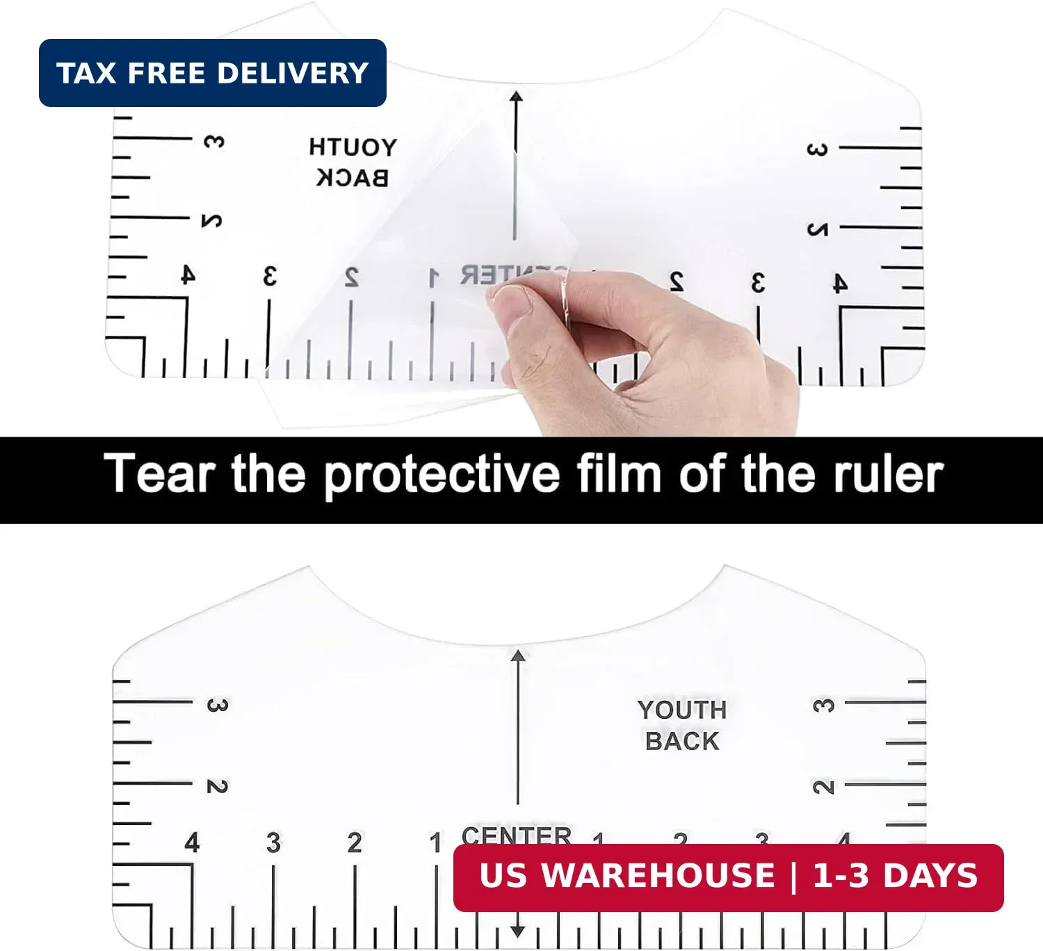 18Pcs Sublimation Accessories, Tshirt Ruler Guide Vinyl Alignment Tool, Heat Pre