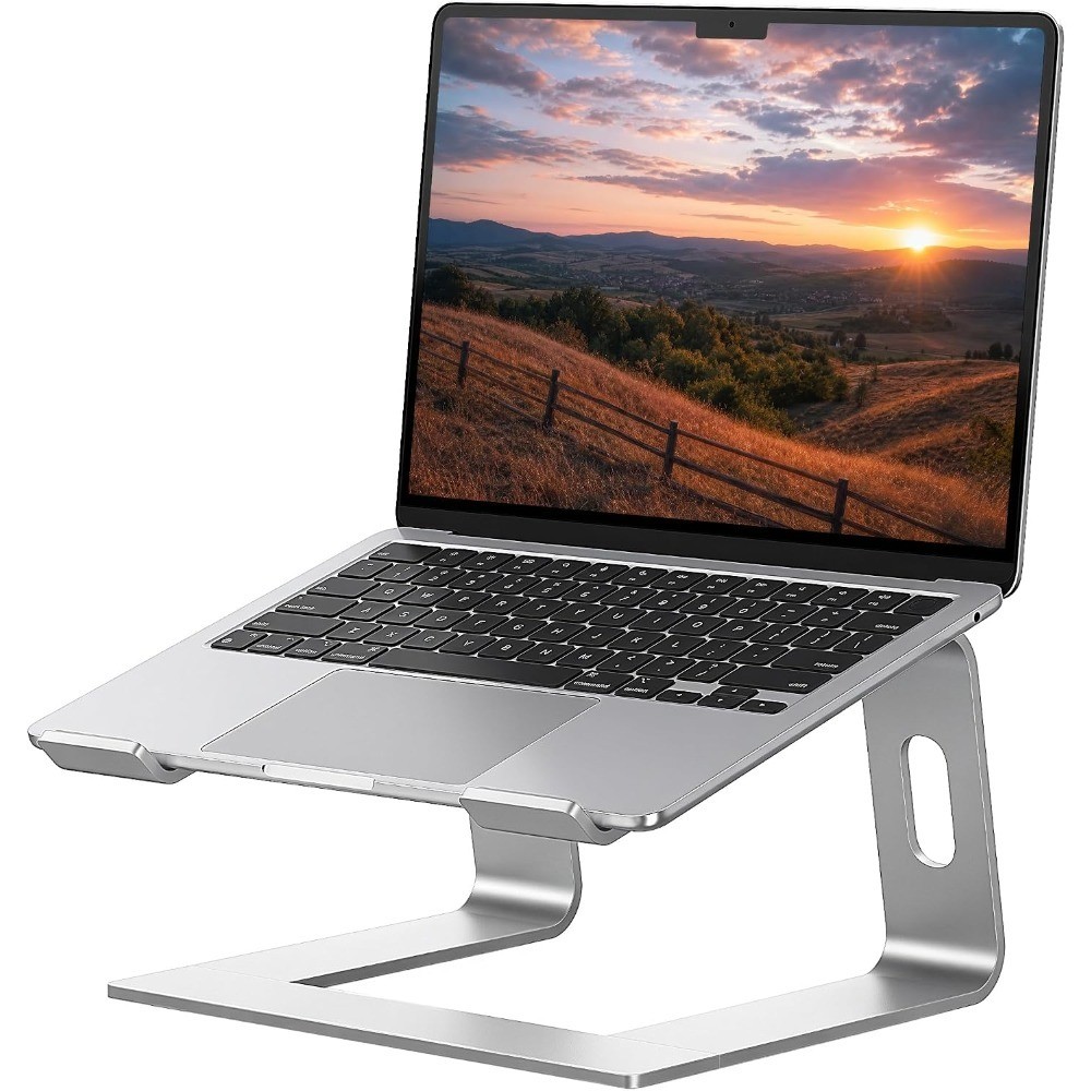 Laptop Stand, Aluminum Computer Riser, Ergonomic Laptops Elevator for Desk,
