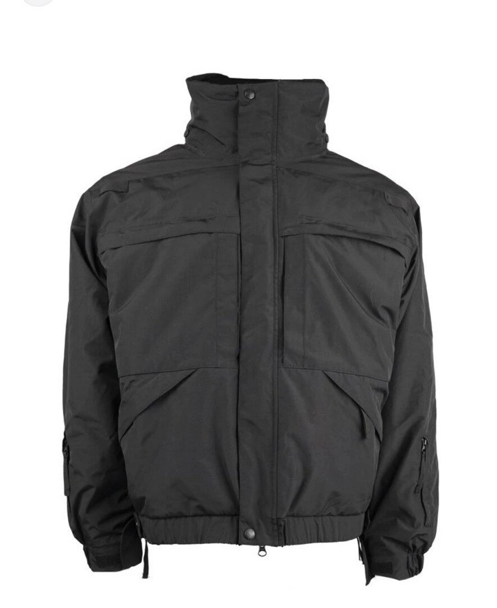 LA Police Gear 5 In 1 Duty Black Jacket NWT SIZE LARGE