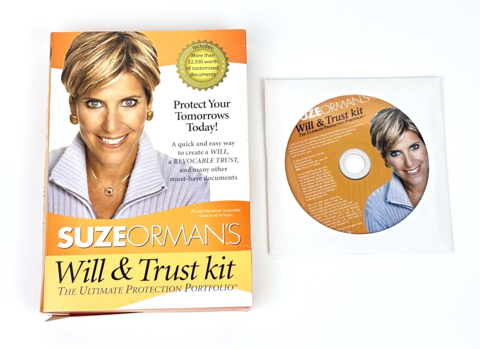 Suze Orman's Will & Trust Kit: The Ultimate Protection Portfolio PC MAC CD tools