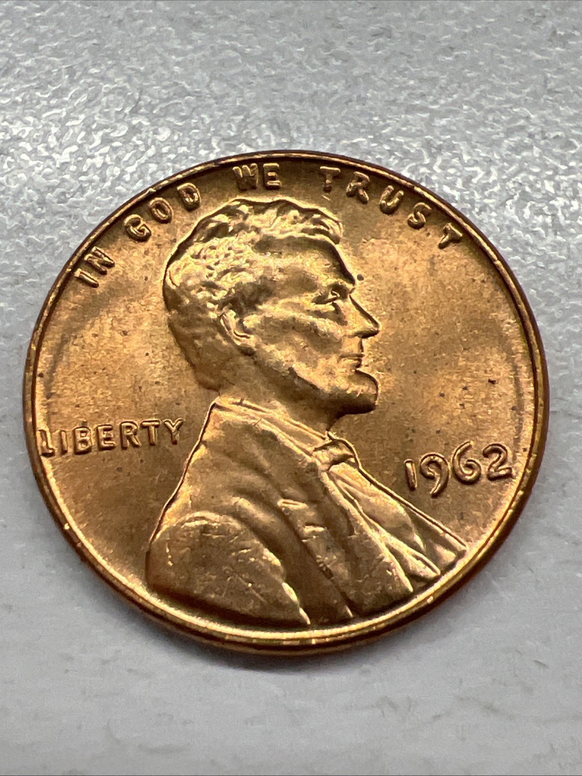 1962 Uncirculated Red Lincoln Memorial Cent Penny (B)  Free Shipping