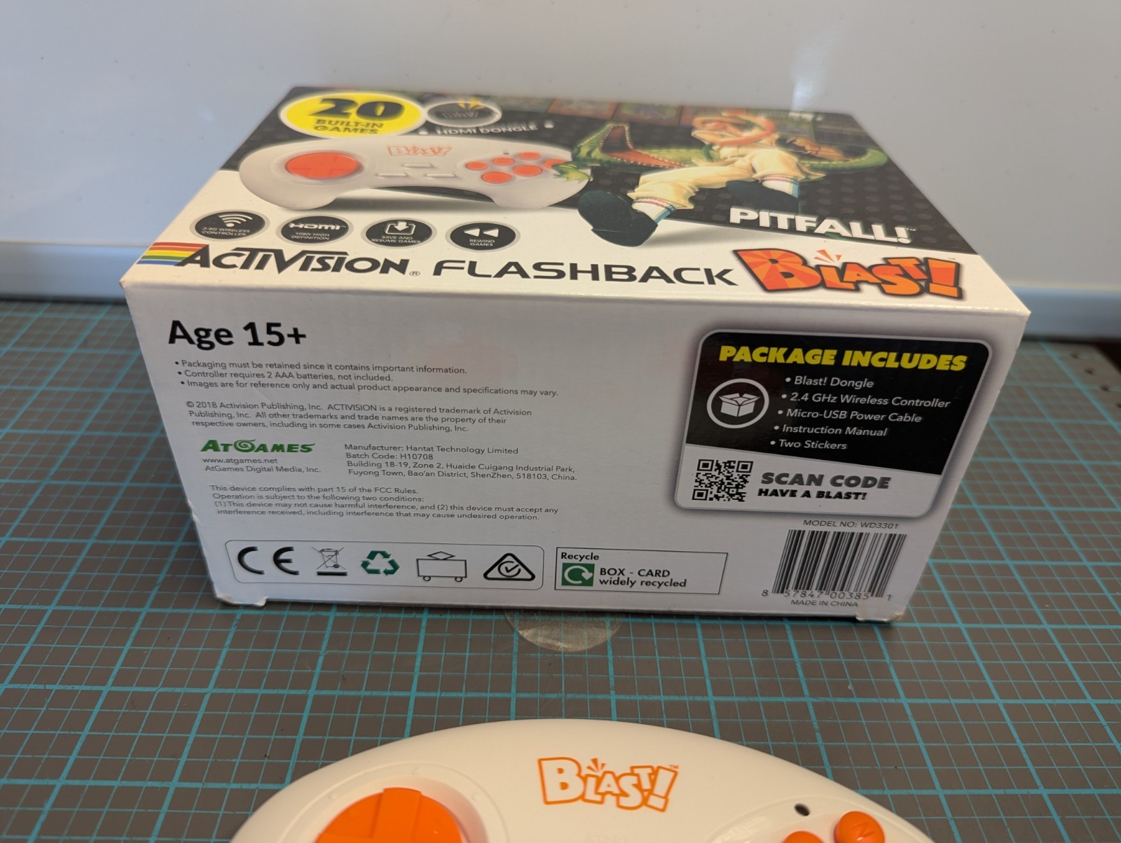 NEW ATGAMES ACTIVISION FLASHBACK BLAST CONTROLLER GAME 20 BUILT IN GAMES PITFALL