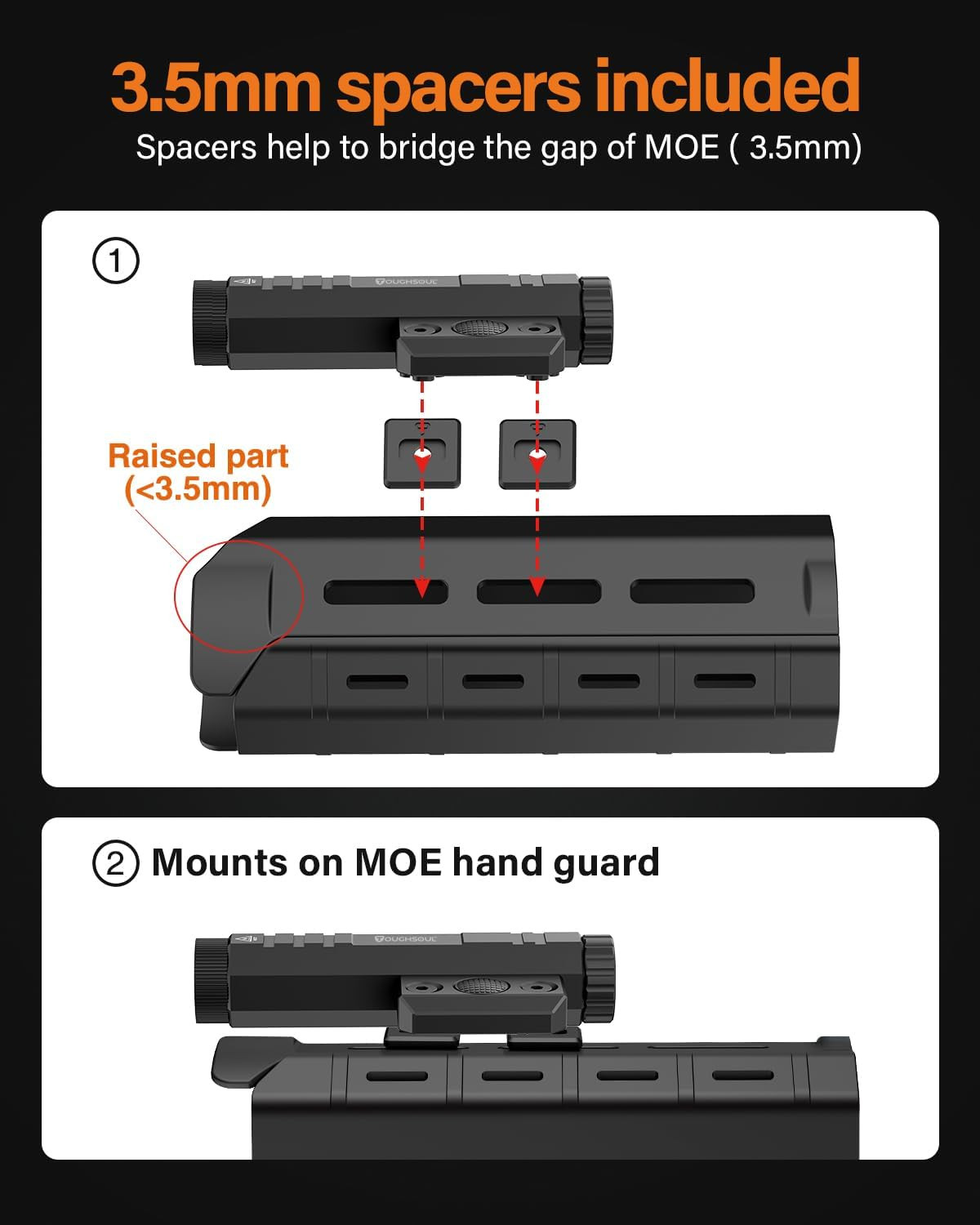LED Tactical Flashlight 2400 Lumen with Momentary Strobe Function and Battery
