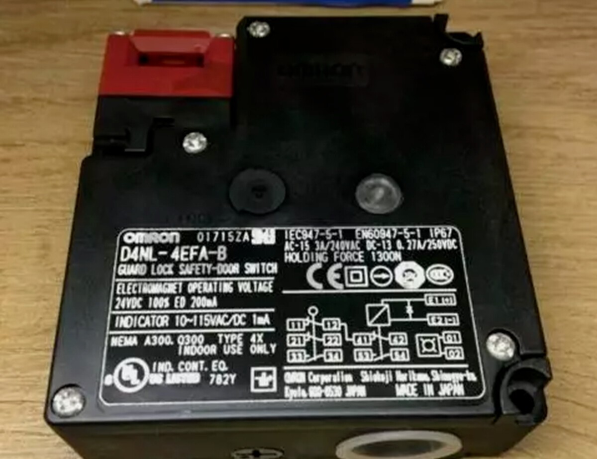 For Omron D4NL-4EFA-B Guard Lock Safety-door Switch 24v-dc D4NL4EFAB