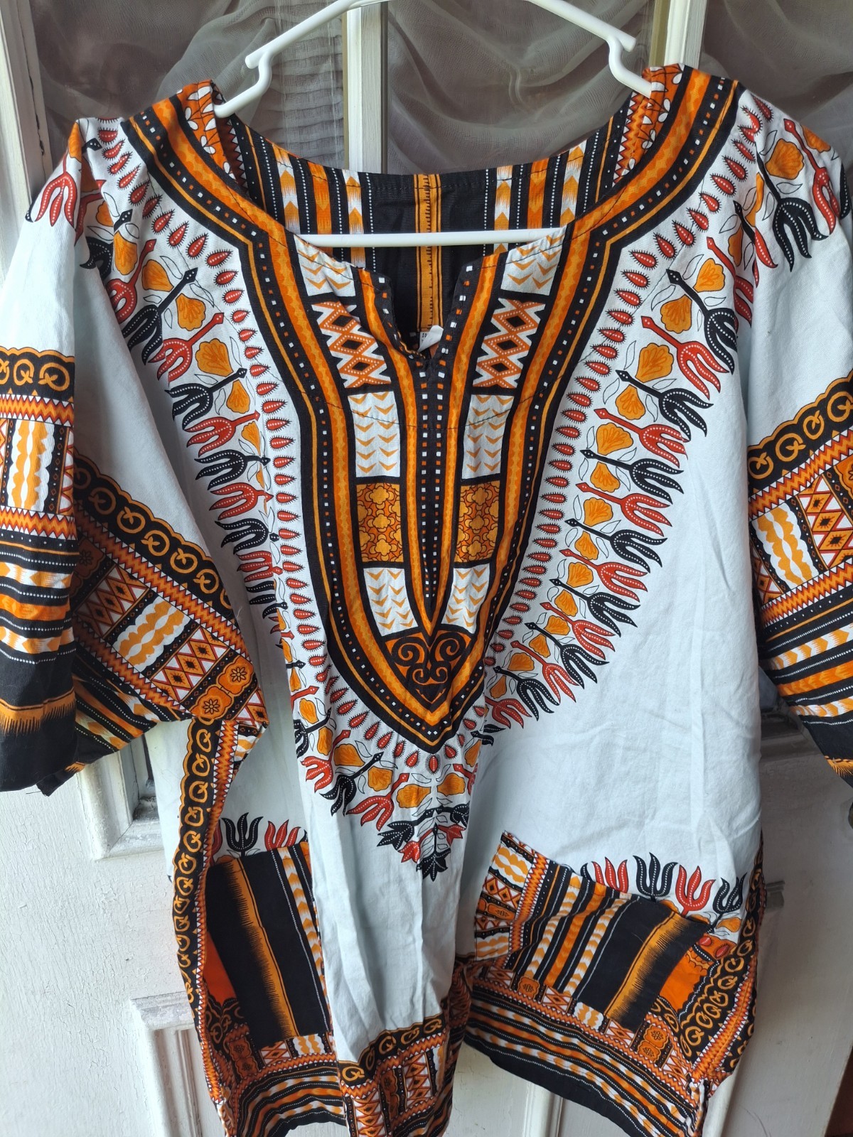 African Print Unisex Dashiki 100% Cotton M/l