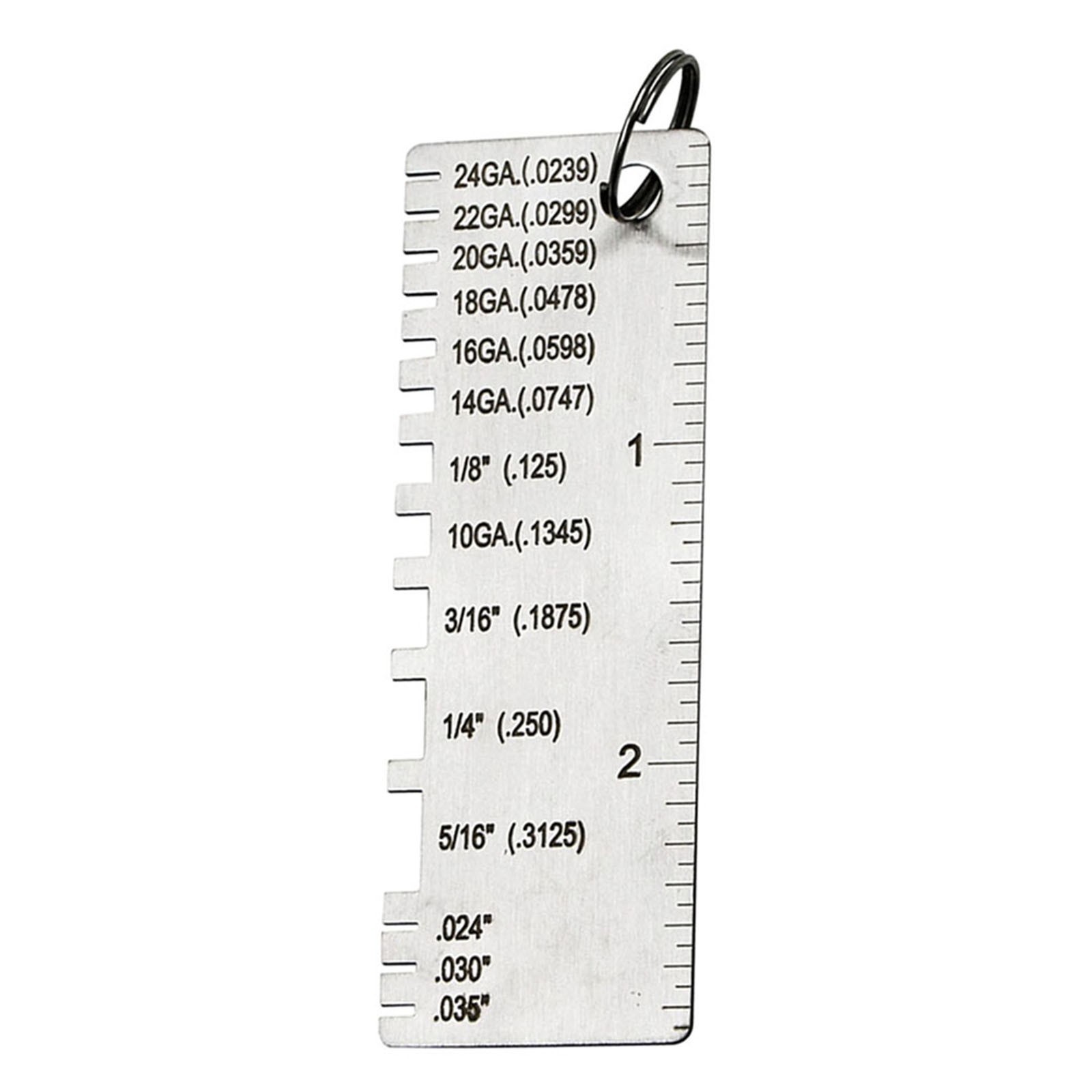 for versatile Tool for Determining Material Thickness Wood Iron Steel Leather