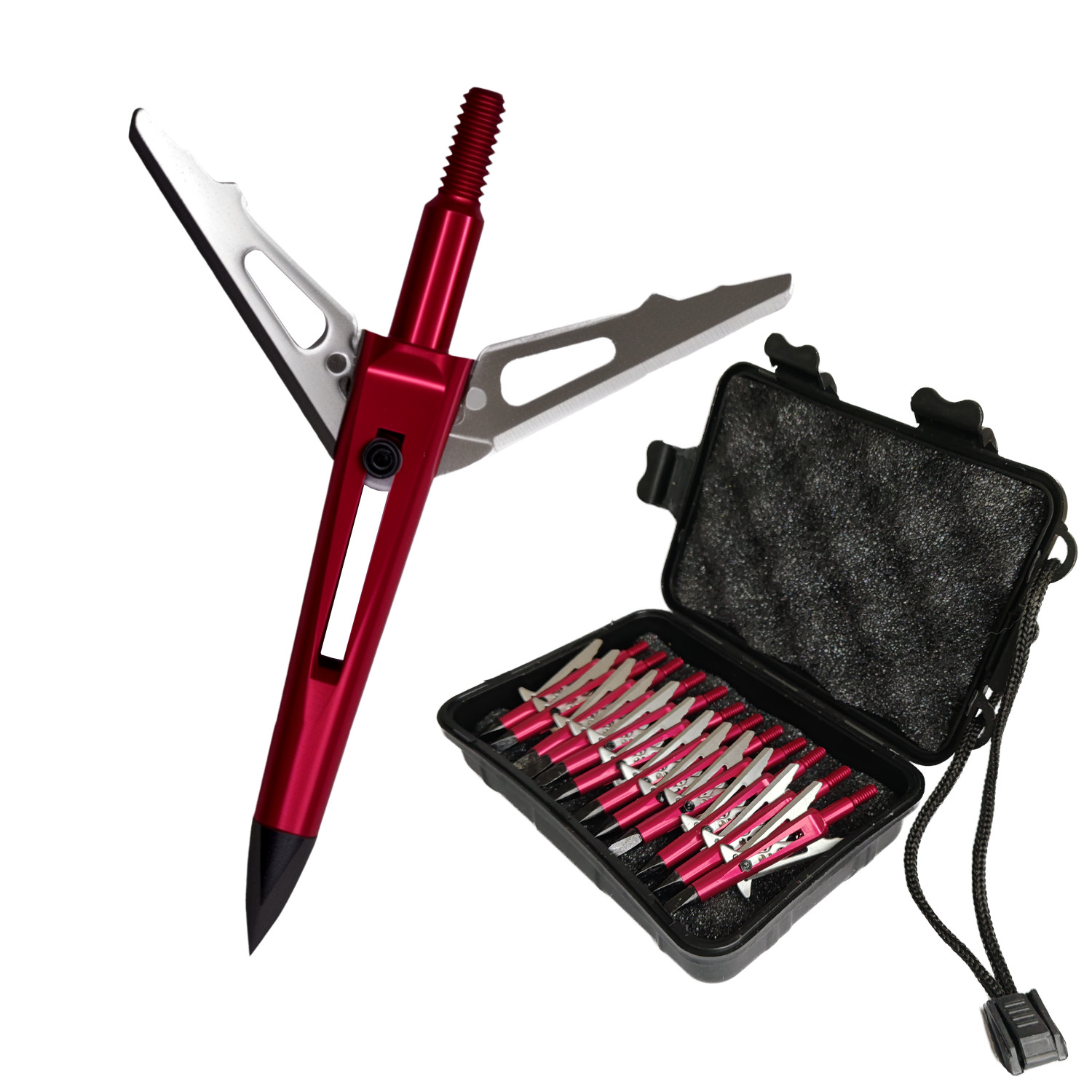 48PCS Hunting Killzone Broadheads 100Grain Sharpen Blade 2" Cut Archery Tips