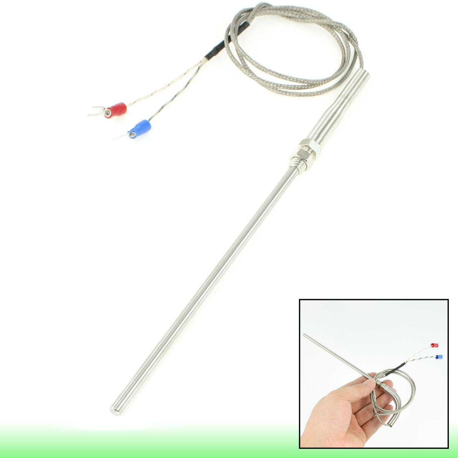 1M K Type 500C Degree Celsius Thermocouple Sensor 5mm Probe Dia