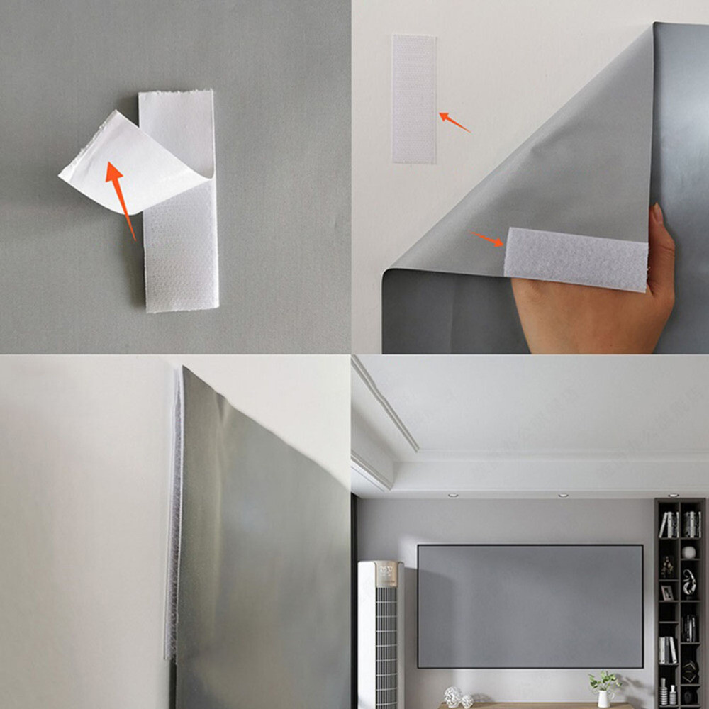 Anti-light Curtain Retractable Projector Screen Portable Projection