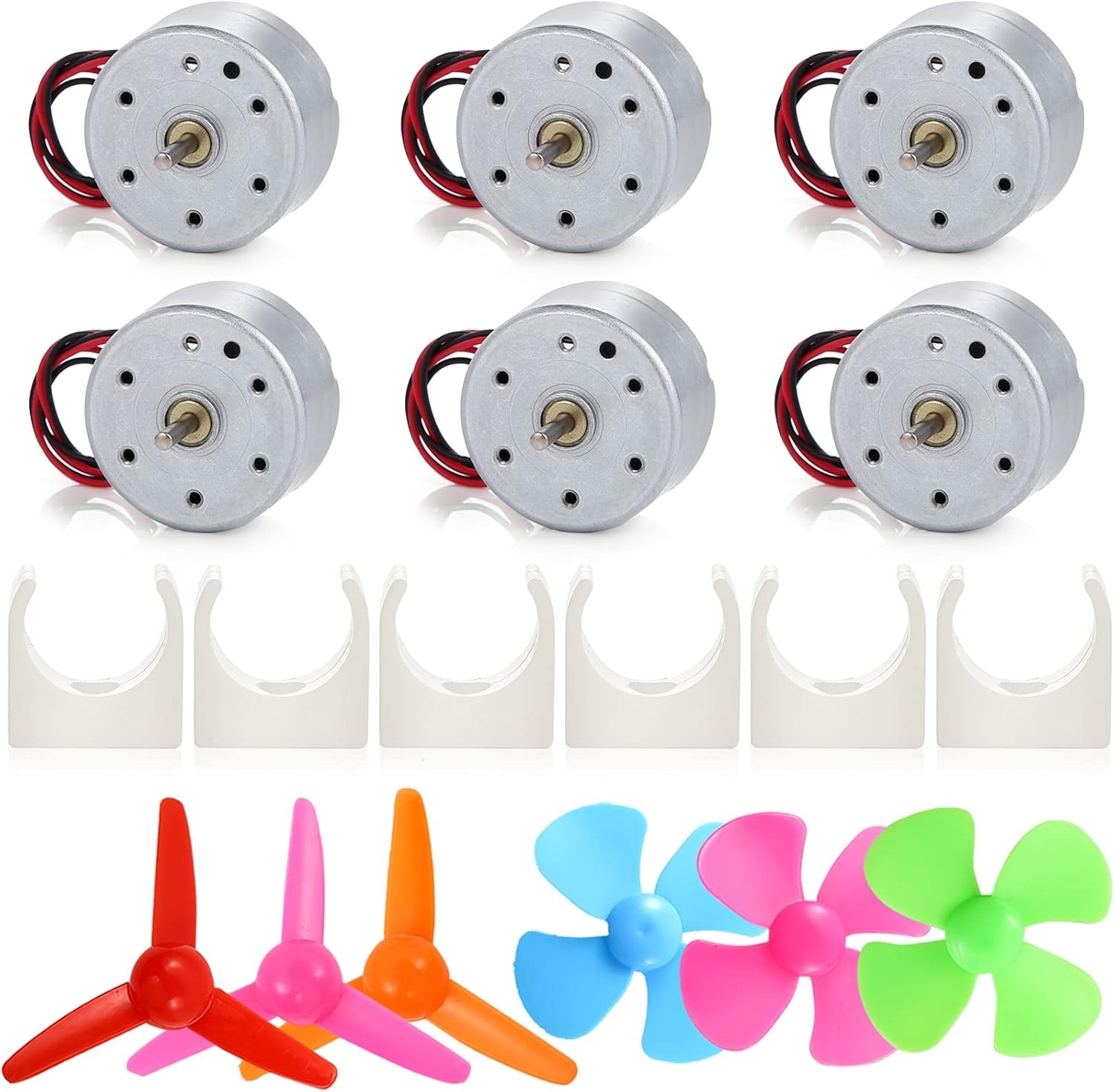 6 Set Mini DC Motor 3V-12V with Fan Blade