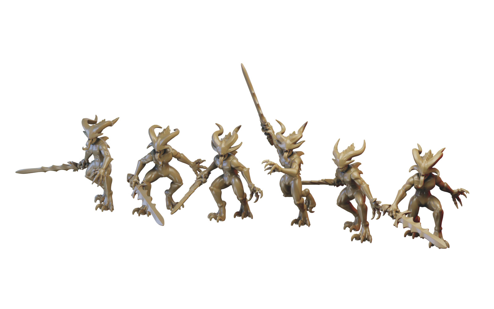 x10 Warriors of the North - Demon Infantry - Illhadiel Miniatures 28mm