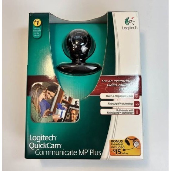Logitech QuickCam Communicate MP Plus S5500 Webcam 1.3MP USB New Open Box Black
