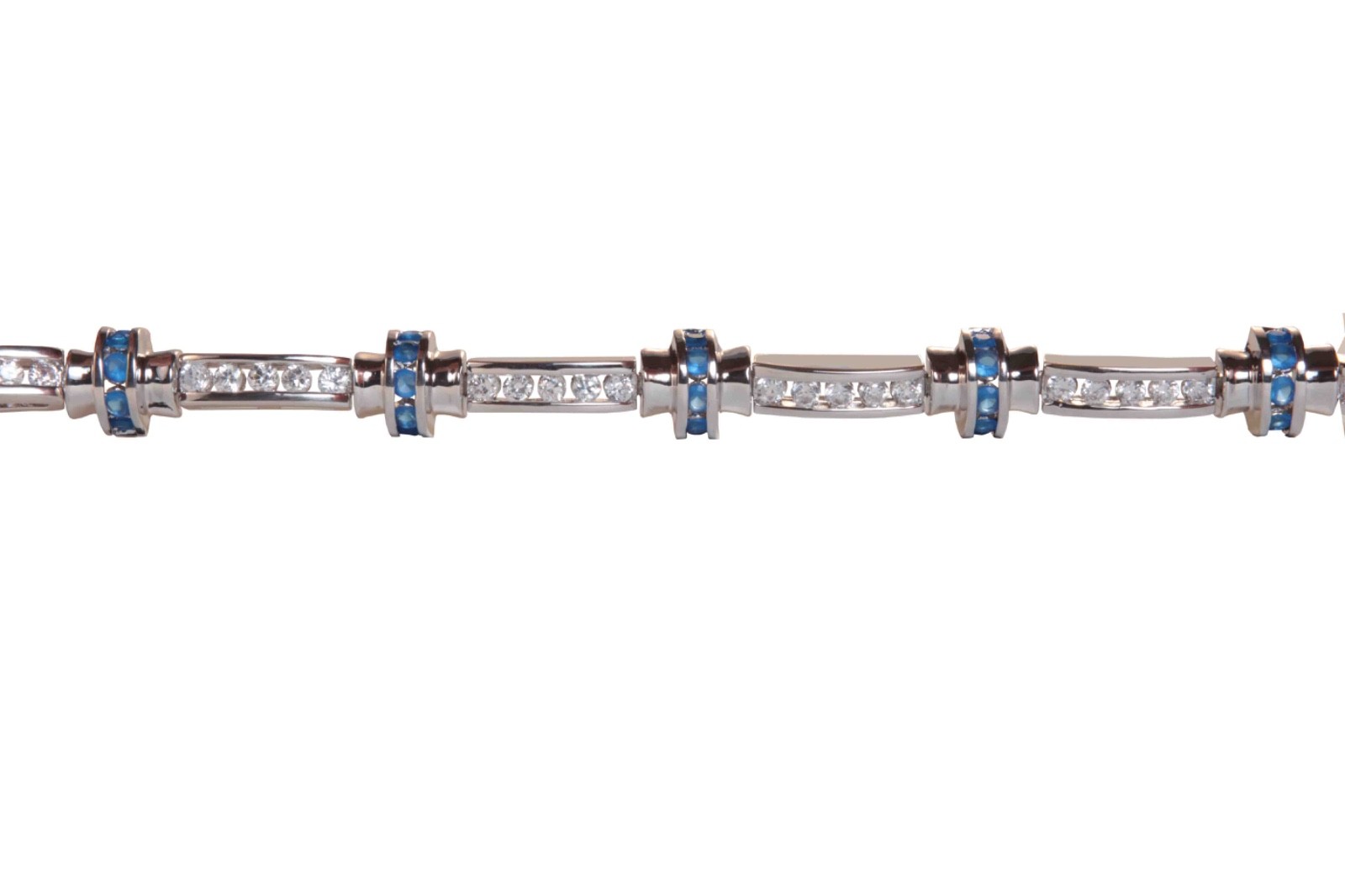 Jewelry Components 12" lengths No Clasps - Cassie Sapphire - (26) Sew On