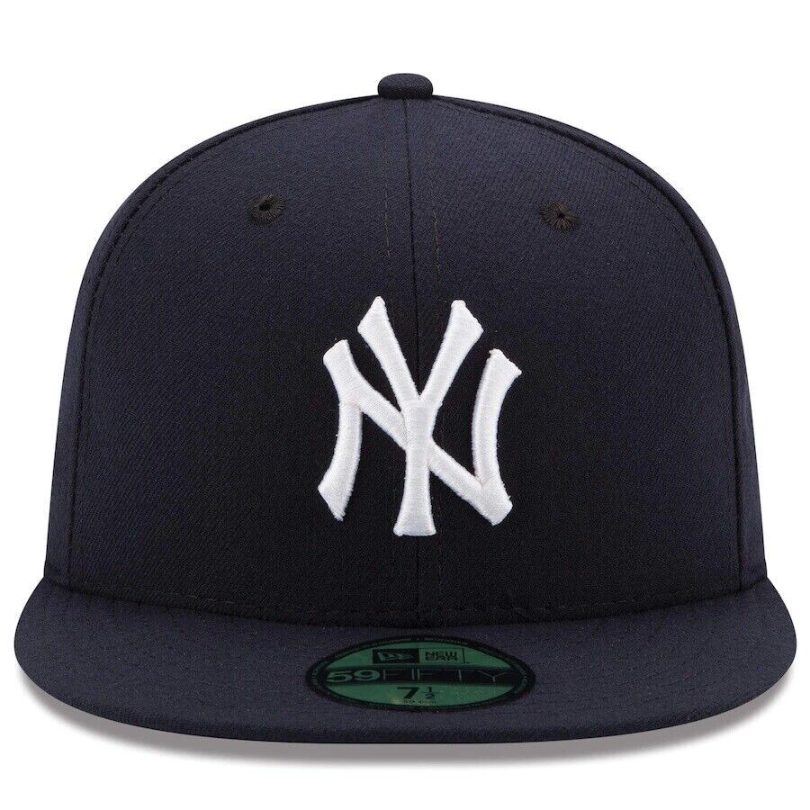New York Yankees New Era Authentic On-Field 59FIFTY Fitted Hat Navy Grey Bottom