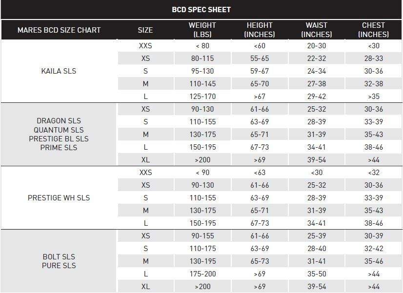 Mares Bolt BC Vest w/SLS Weight System