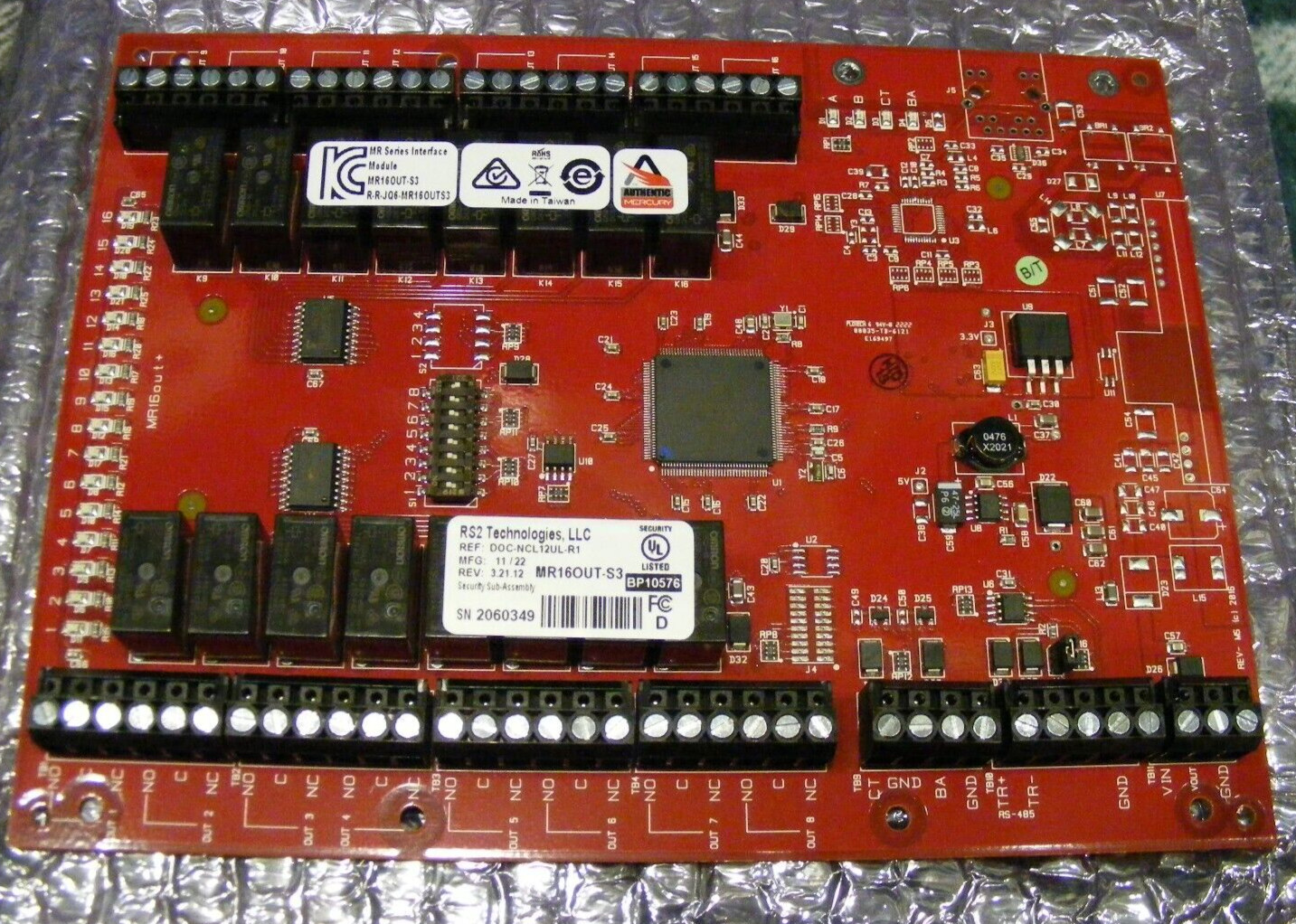 New! RS2 Tech MR16OUT-S3 Access Control System Unit Module R-R-JQ6 Free Shipping